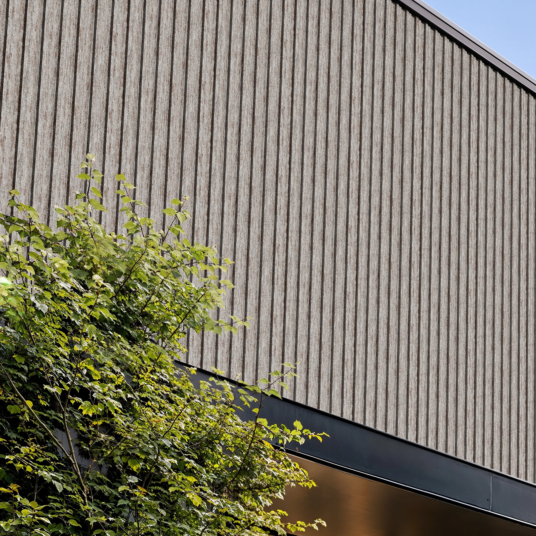 Reclaimed Metal Rust Wes-Trix® WT1 Metal Siding Exterior Wall Cladding visualization by Western States Metal Roofing