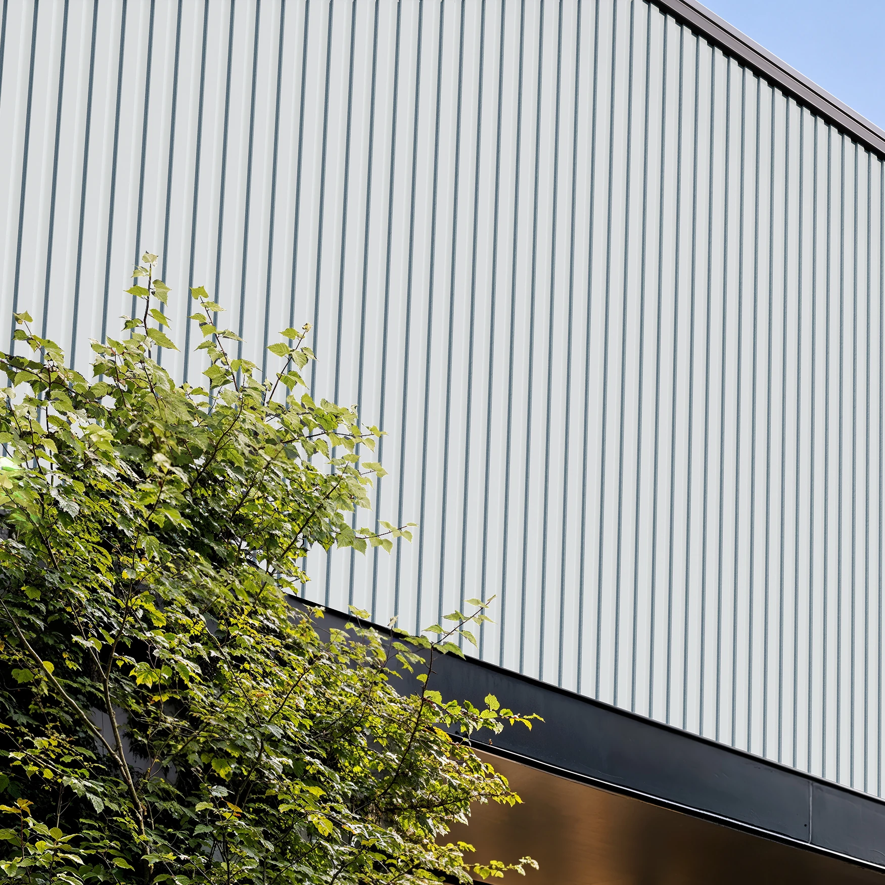 Regal White Wes-Trix® WT1 Metal Siding Exterior Wall Cladding visualization by Western States Metal Roofing