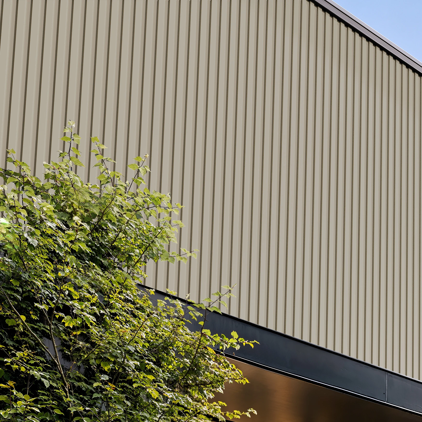 Sandstone Wes-Trix® WT1 Metal Siding Exterior Wall Cladding visualization by Western States Metal Roofing