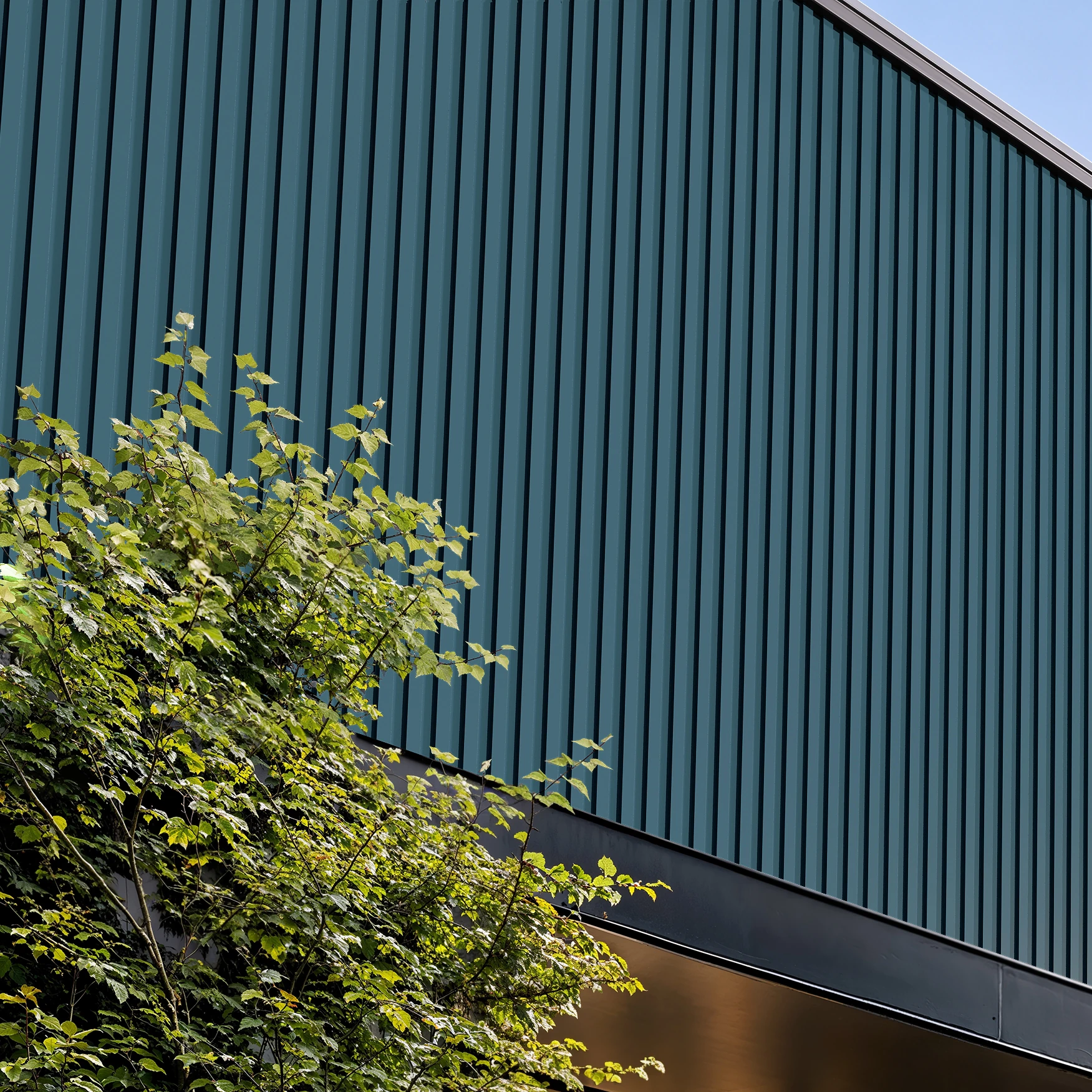 Slate Blue Wes-Trix® WT1 Metal Siding Exterior Wall Cladding visualization by Western States Metal Roofing
