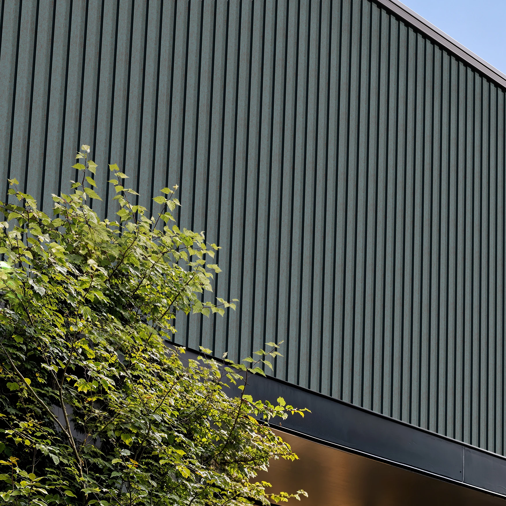 Speckled Copper Wes-Trix® WT1 Metal Siding Exterior Wall Cladding visualization by Western States Metal Roofing