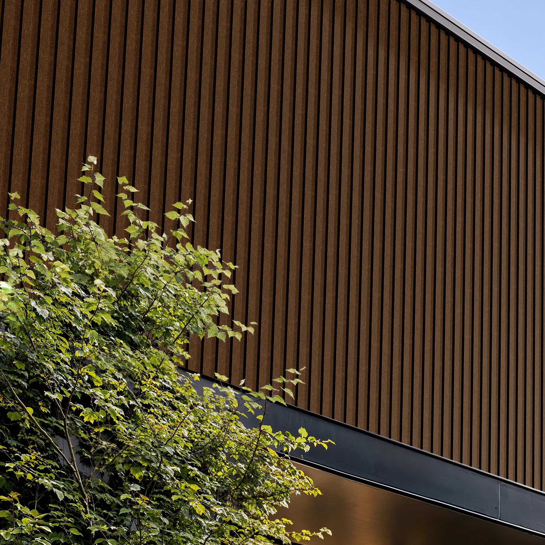 Speckled Rust Wes-Trix® WT1 Metal Siding Exterior Wall Cladding visualization by Western States Metal Roofing