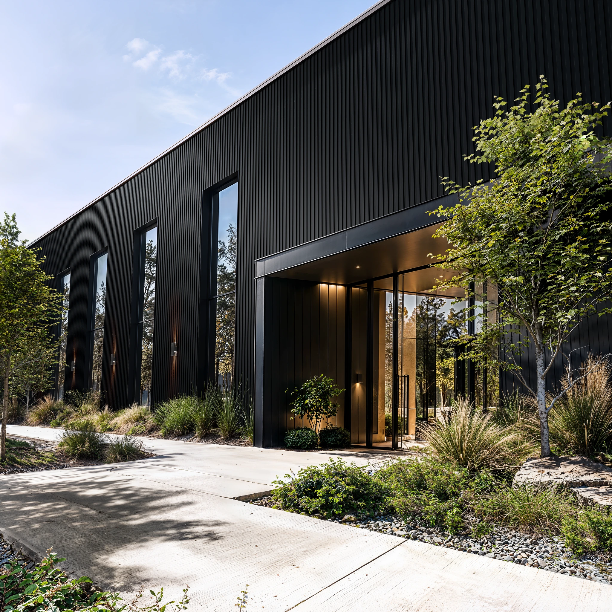 Visualisation de Black Zinc Wes-Trix® WT1 Revêtement mural extérieur par Western States Metal Roofing
