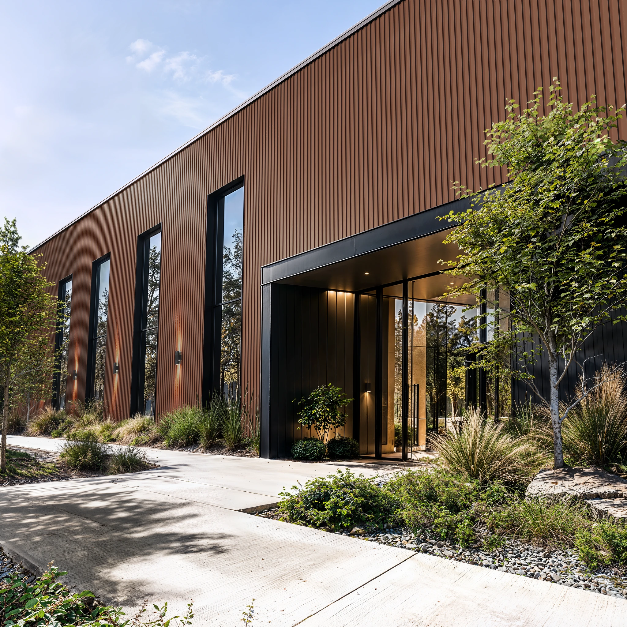 Visualisation de Copper Wes-Trix® WT1 Revêtement mural extérieur par Western States Metal Roofing