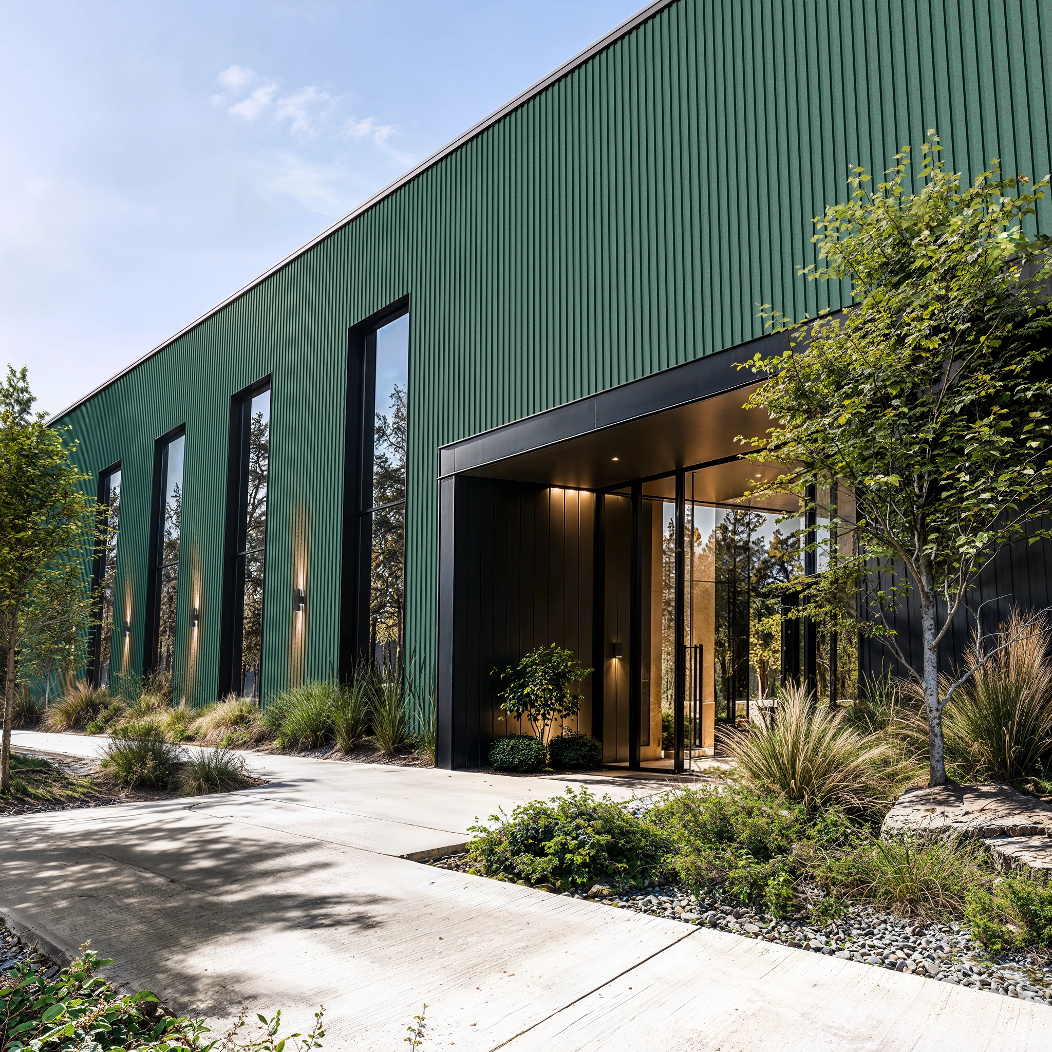 Visualisation de Green Copper Wes-Trix® WT1 Revêtement mural extérieur par Western States Metal Roofing