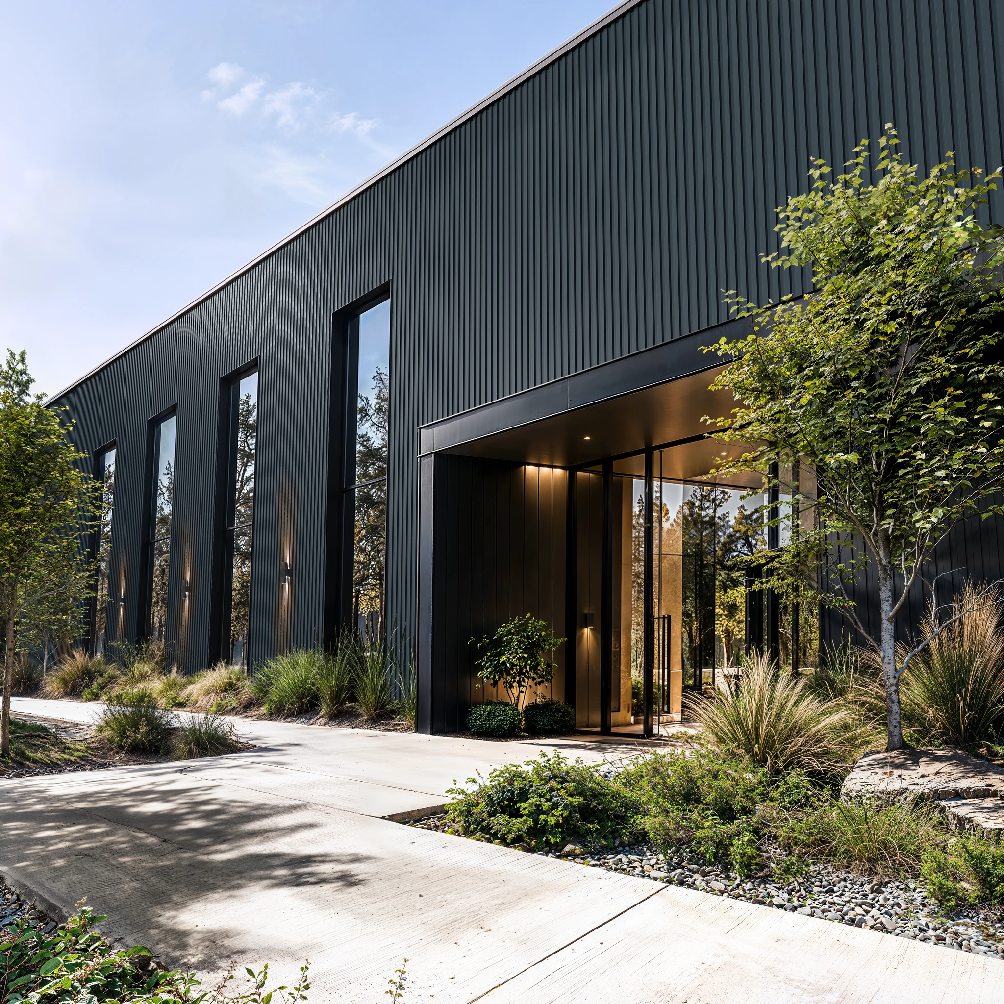 Visualisation de Gunmetal Gray Wes-Trix® WT1 Revêtement mural extérieur par Western States Metal Roofing