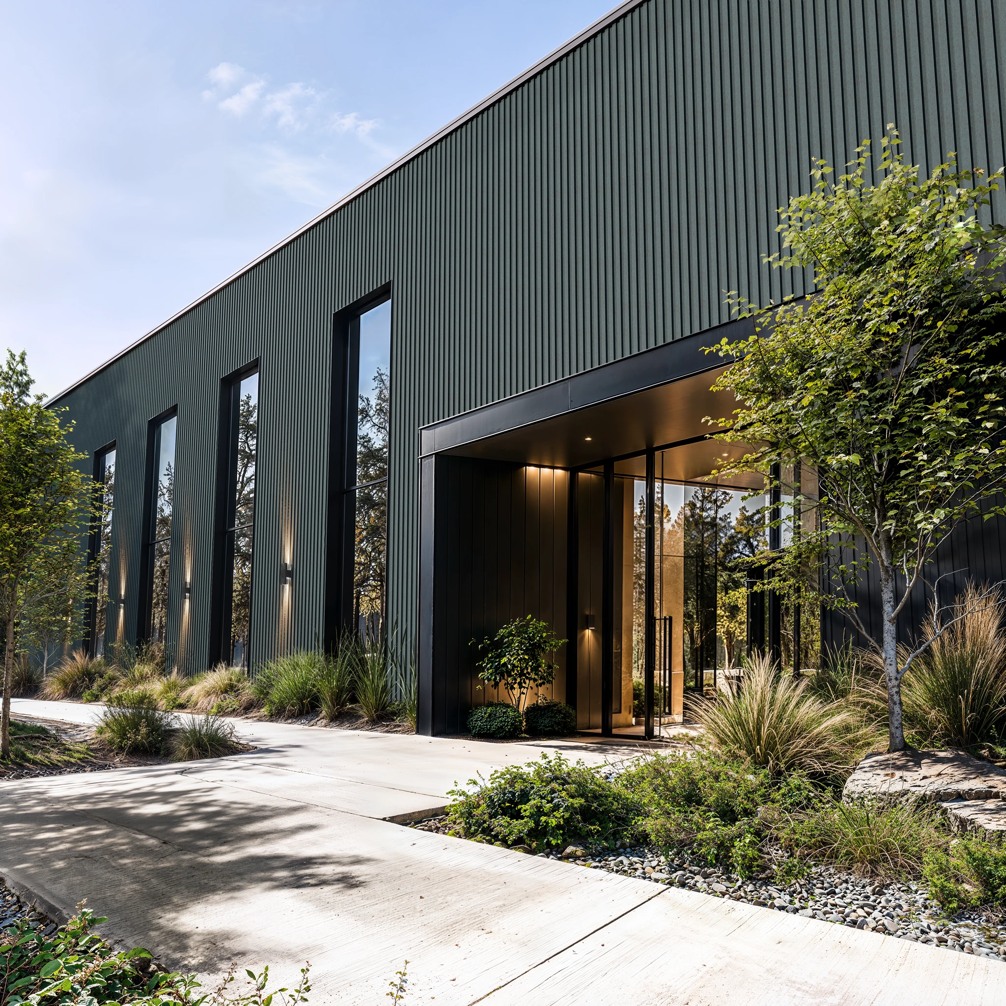 Speckled Copper Wes-Trix® WT1 Metal Siding Exterior Wall Cladding visualization by Western States Metal Roofing