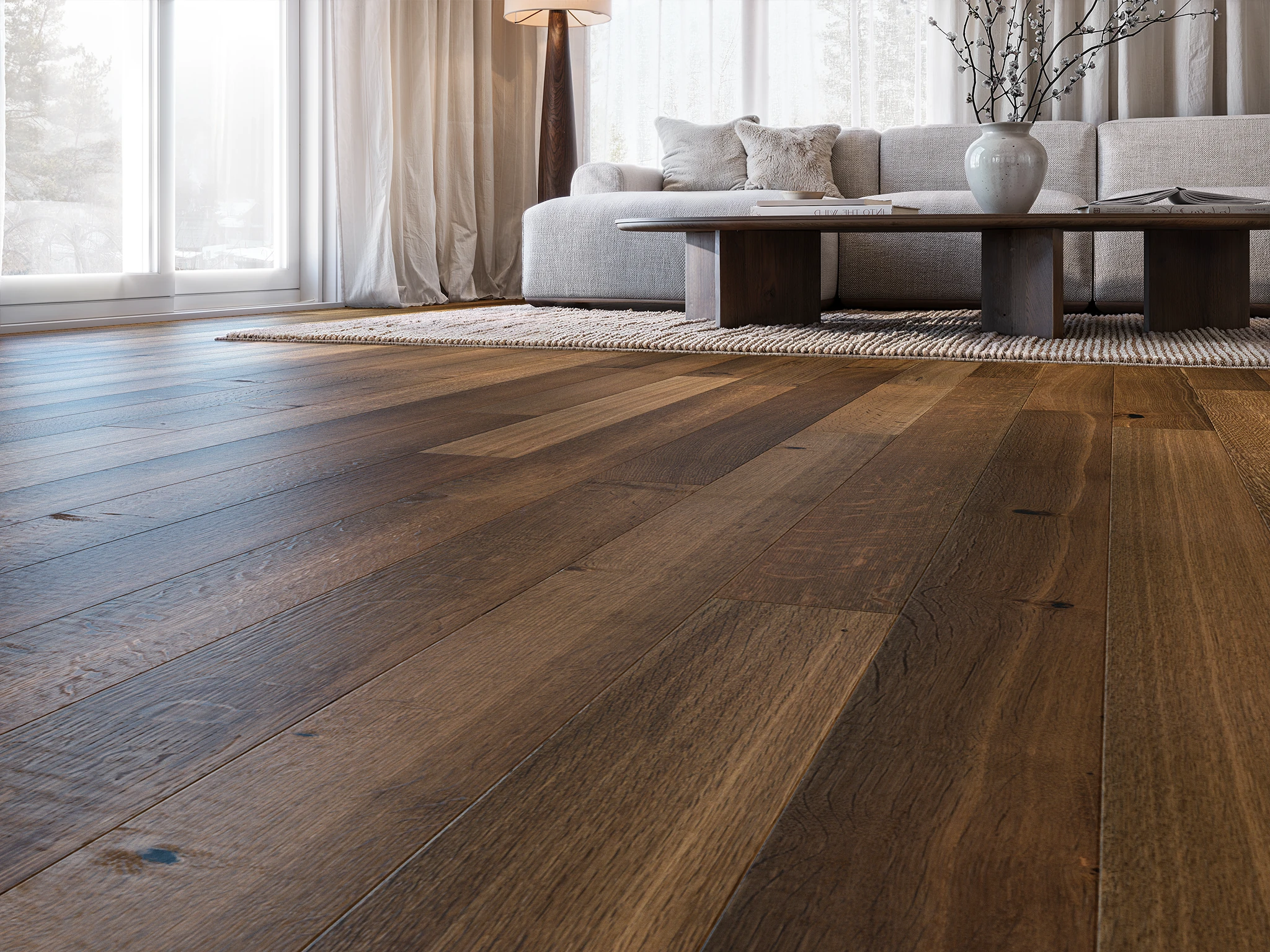 Visualisation de Plancher en chêne brossé Brera Revêtement de sol par Kentwood by Metropolitan