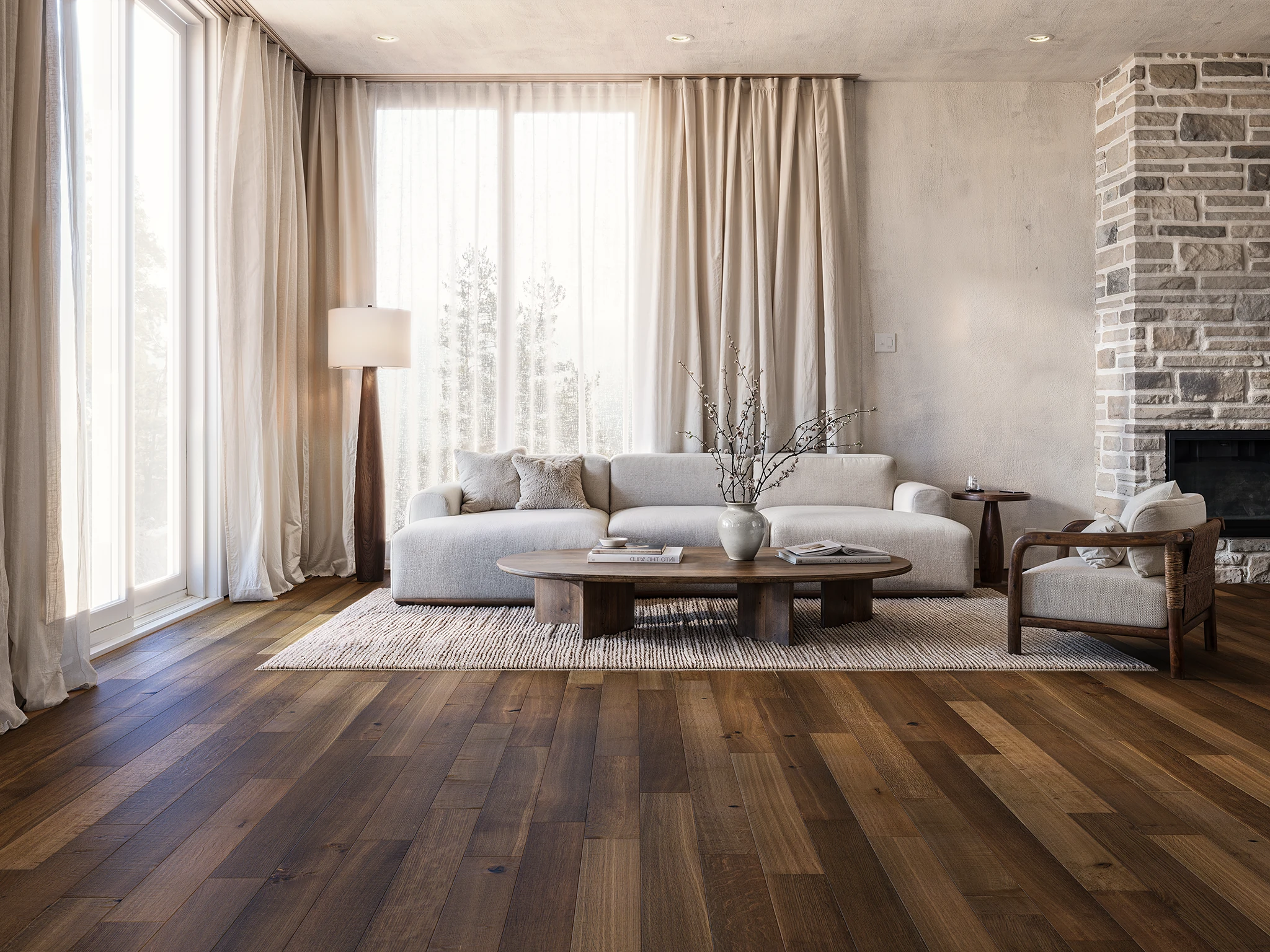 Visualisation de Plancher en chêne brossé Brera Revêtement de sol par Kentwood by Metropolitan