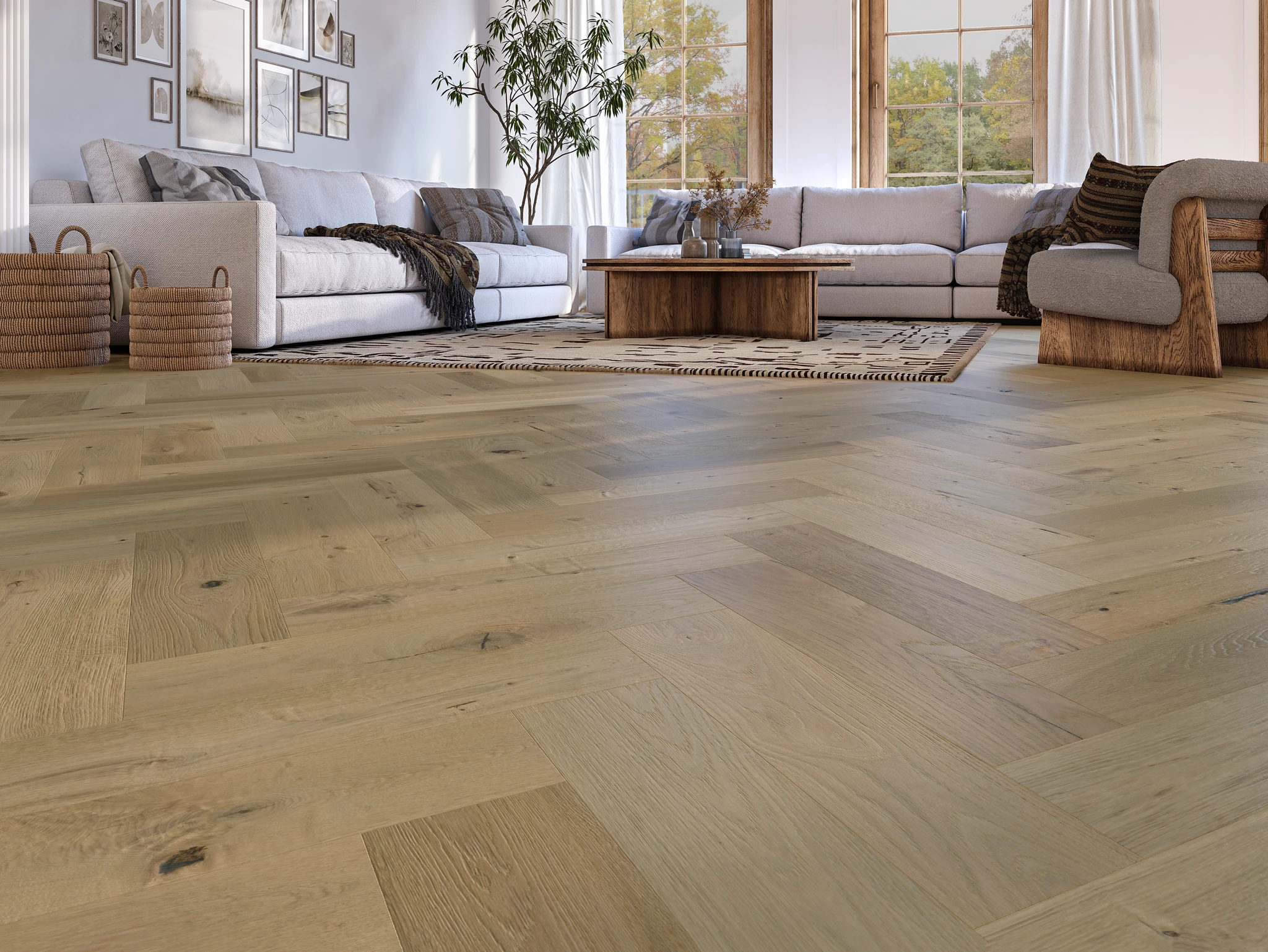 Visualisation de European Santorini Collection Catania - Herringbone Pattern Revêtement de sol par European Company
