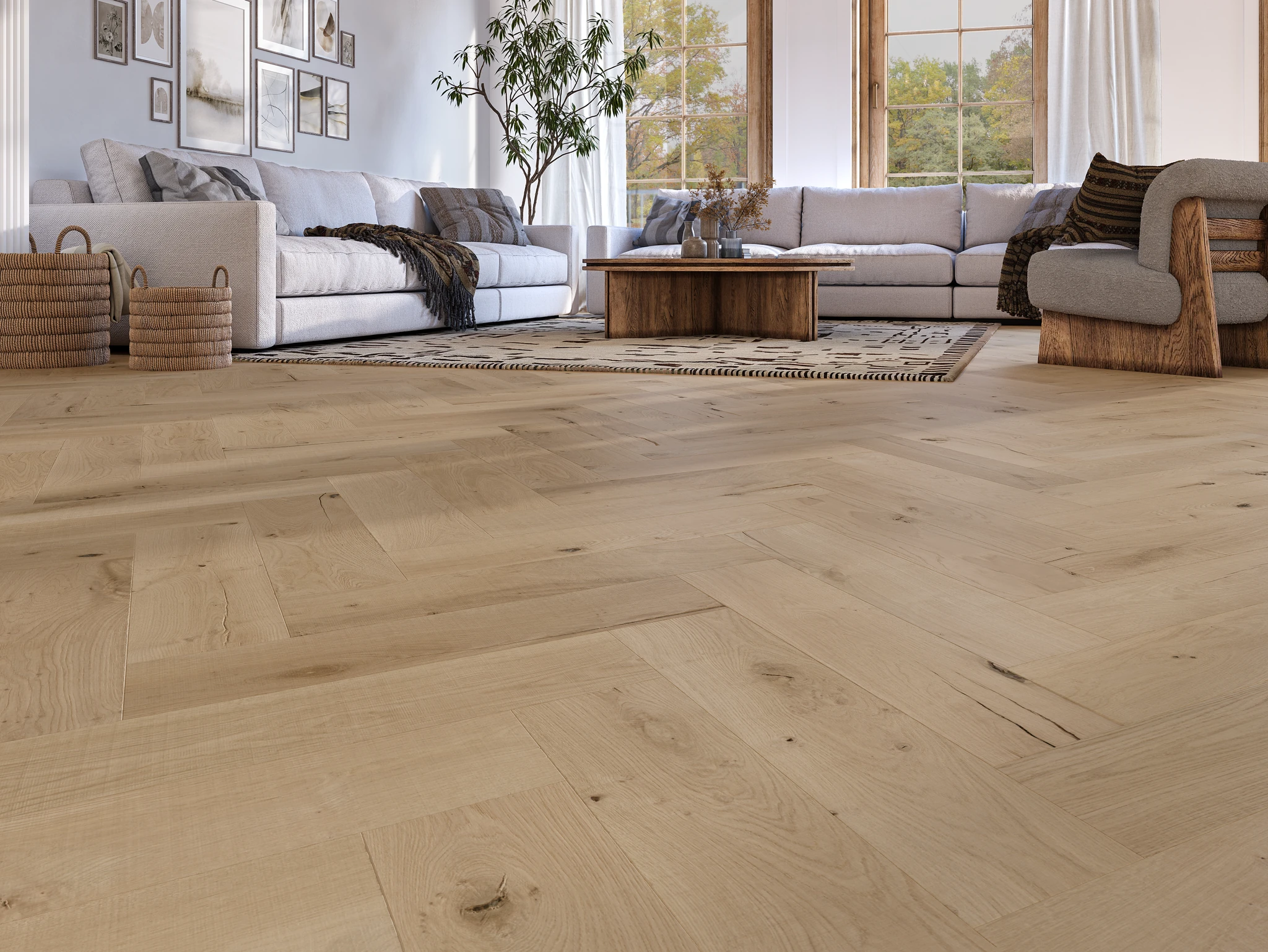 Visualisation de European Santorini Collection Etoile - Herringbone Pattern Revêtement de sol par European Company