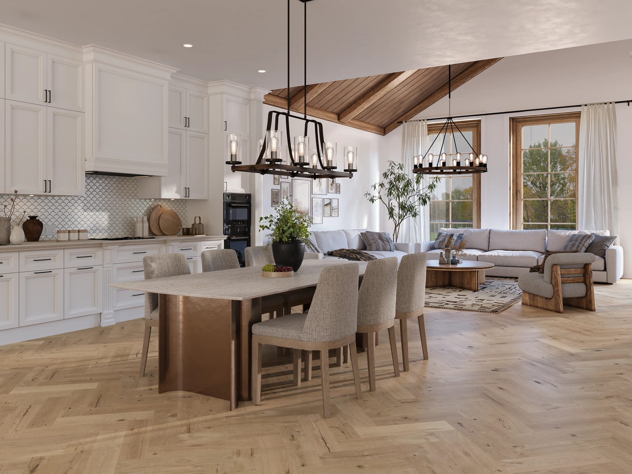 European Unfinished Collection Reclaimed - Herringbone Pattern Flooring visualization by European Company