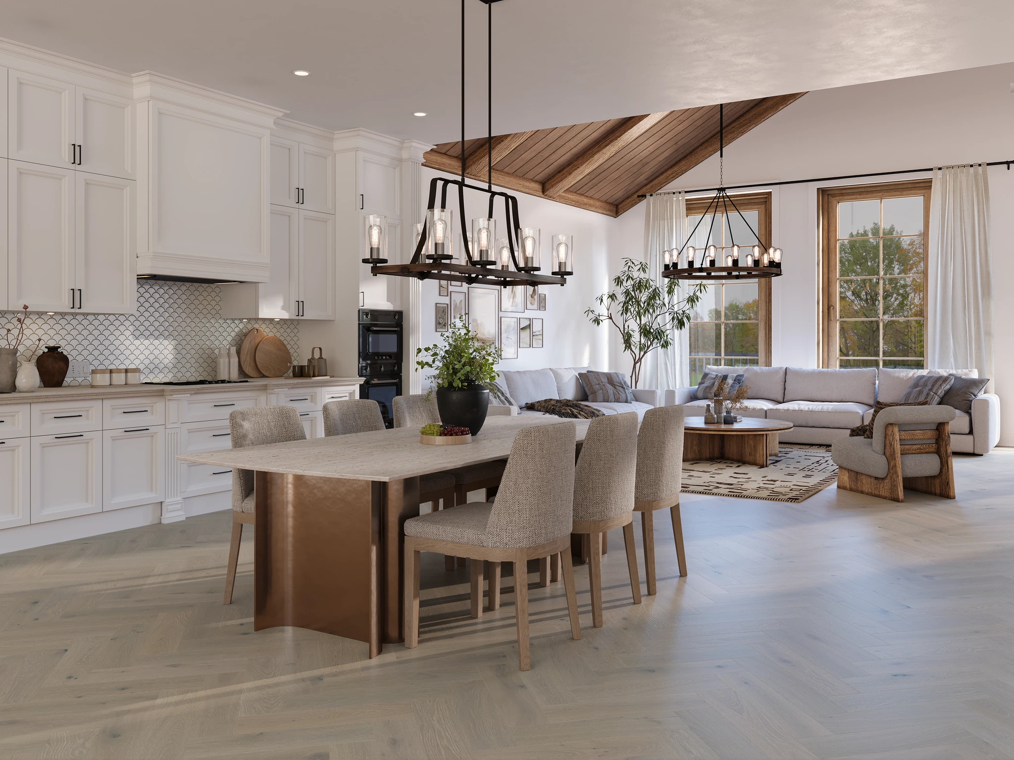 Visualisation de European Wood Collection Leger - Herringbone Pattern Revêtement de sol par European Company