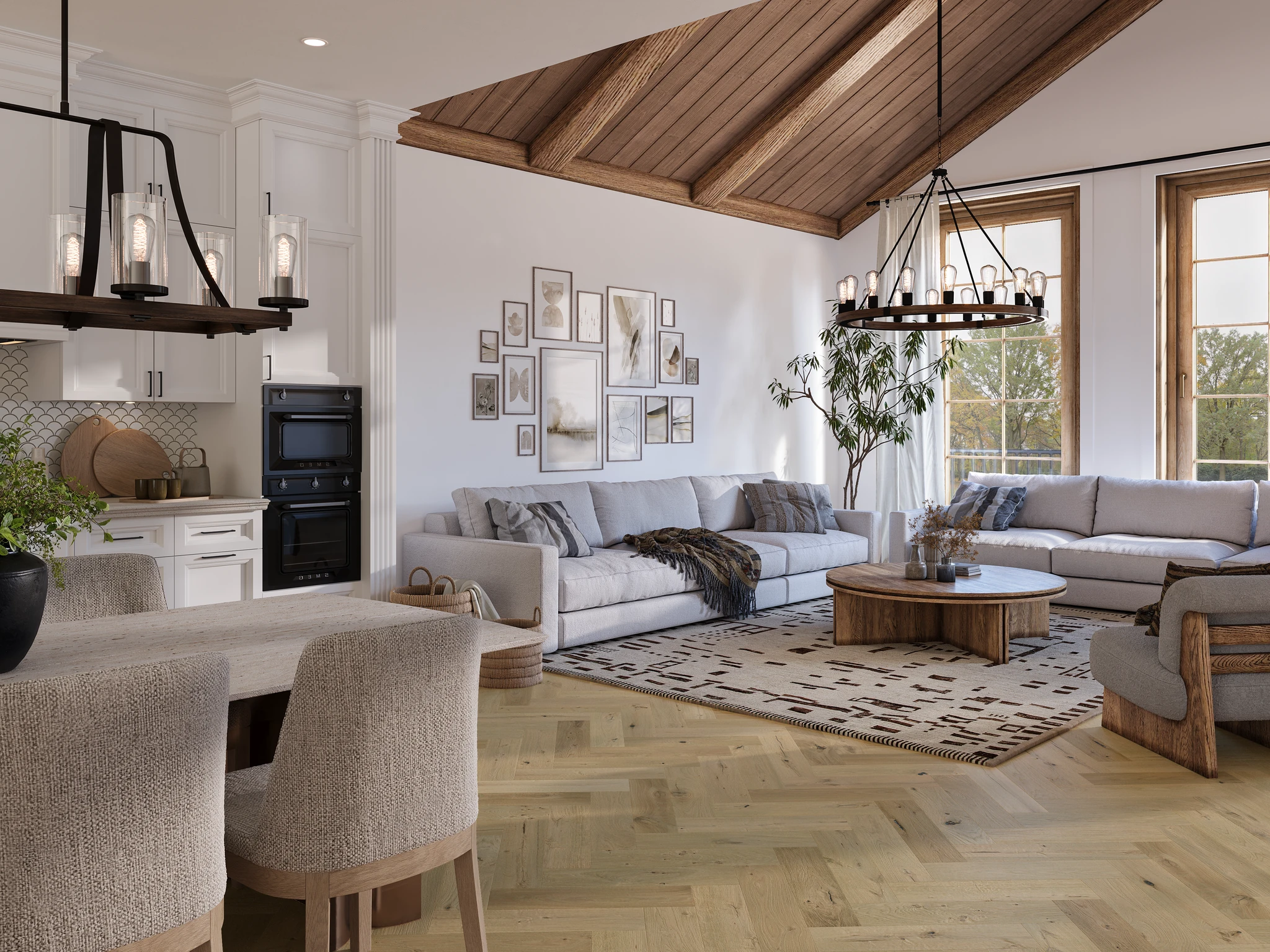Visualisation de European Santorini Collection Catania - Herringbone Pattern Revêtement de sol par European Company