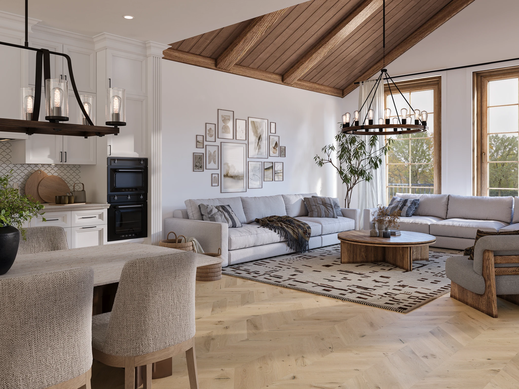 European Santorini Collection Etoile - Chevron Pattern Wood Floor Flooring visualization by European Company