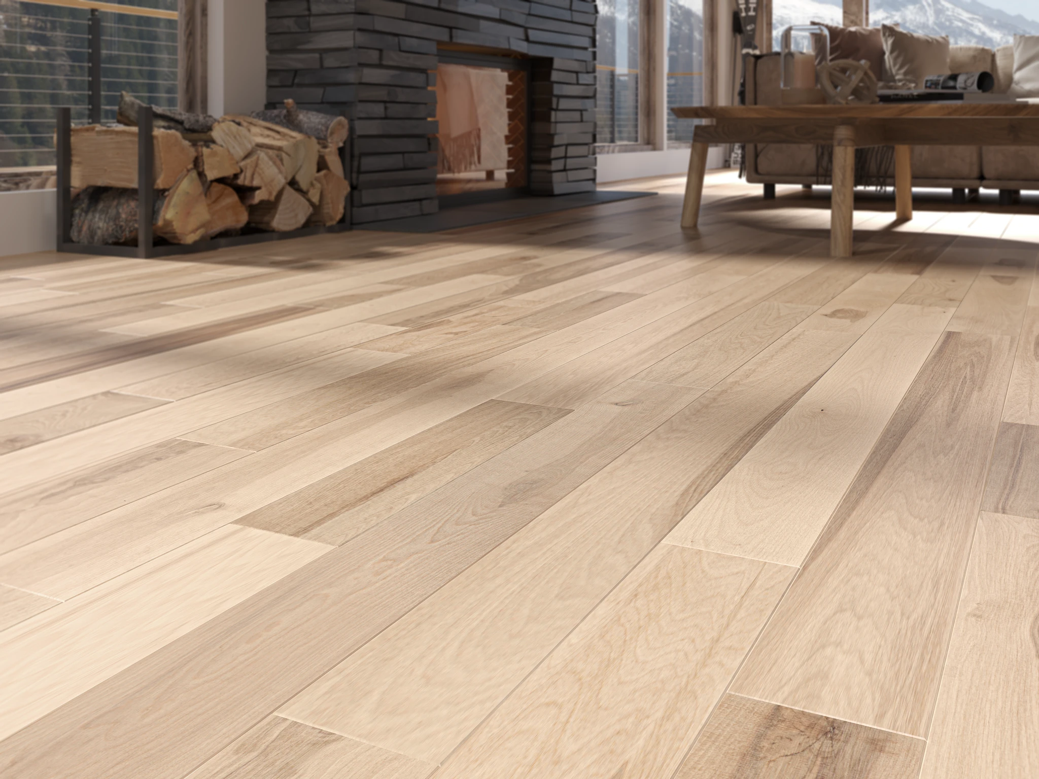 Lux Matte Birch Wood Floor Flooring visualization by Planchers PG