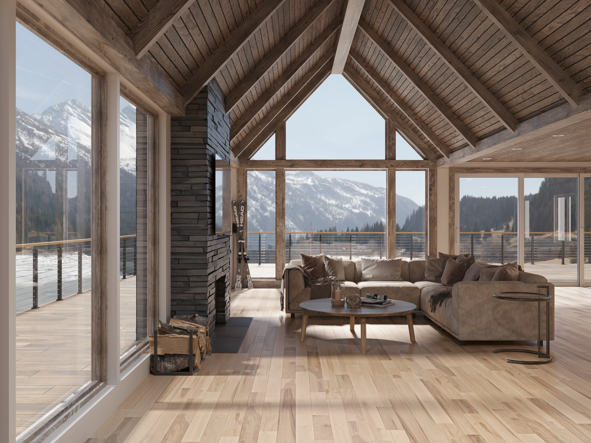 Lux Matte Birch Wood Floor Flooring visualization by Planchers PG