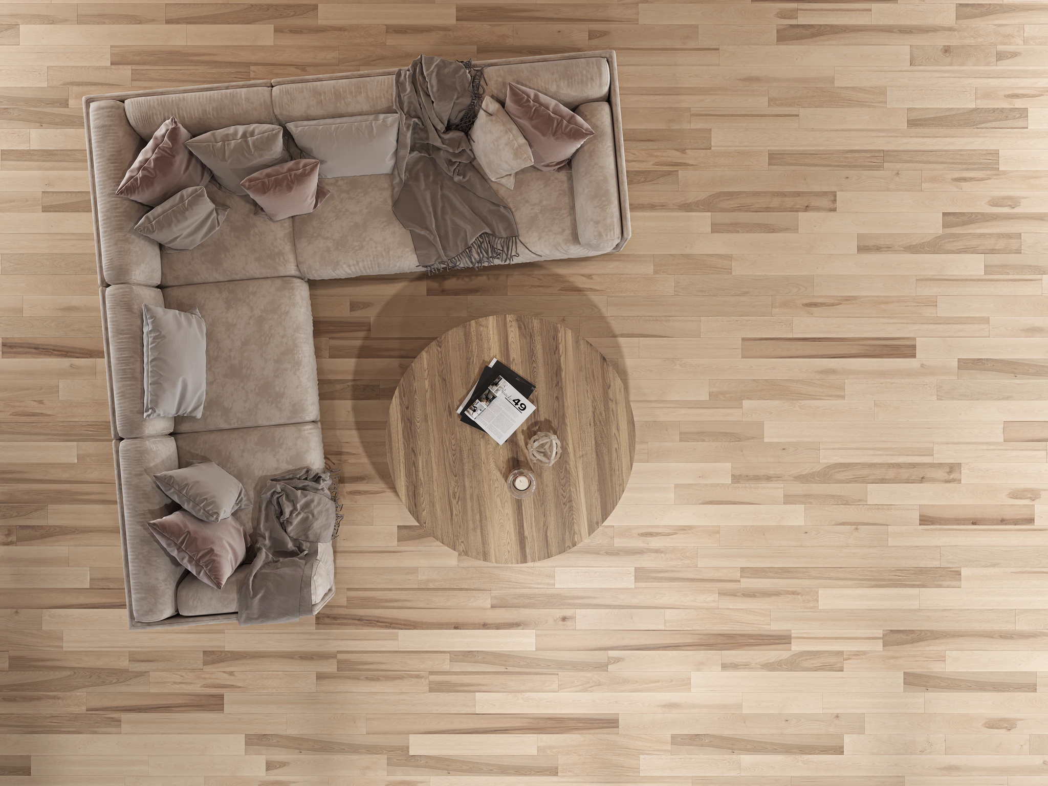 Lux Matte Birch Wood Floor Flooring visualization by Planchers PG