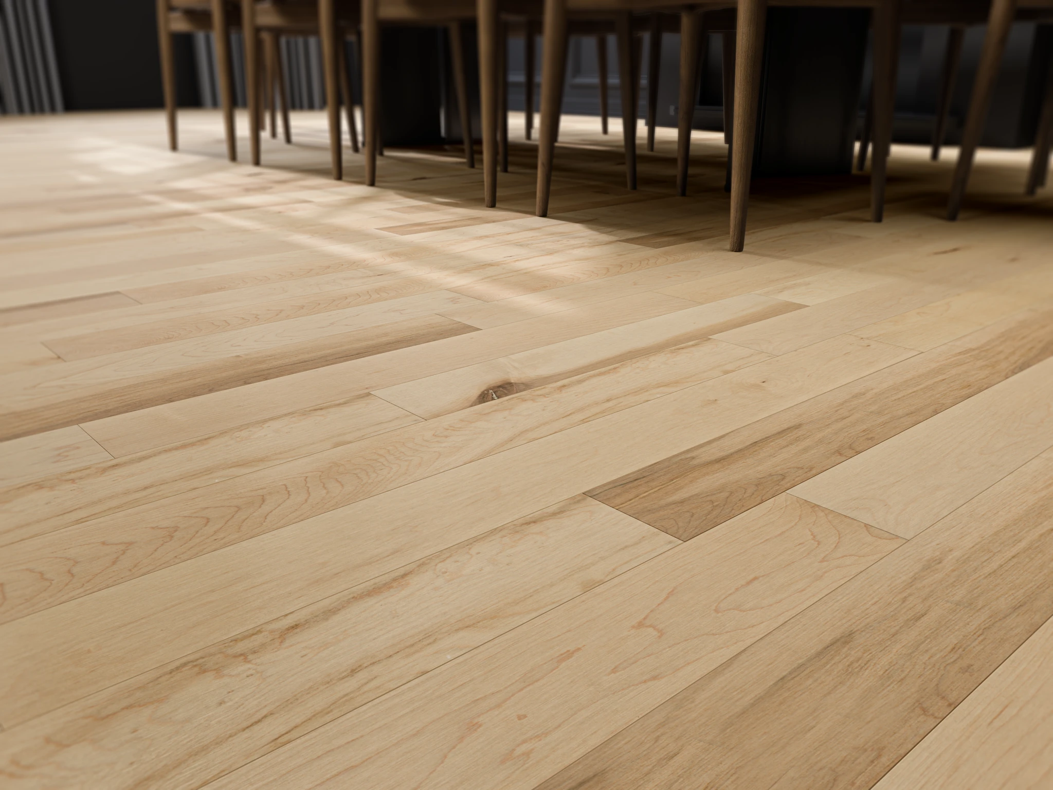 Nebula Matte Maple Wood Floor Flooring visualization by Planchers PG