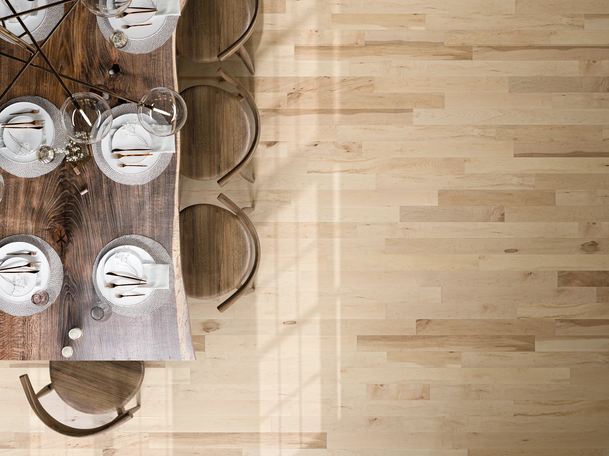 Nebula Matte Maple Wood Floor Flooring visualization by Planchers PG