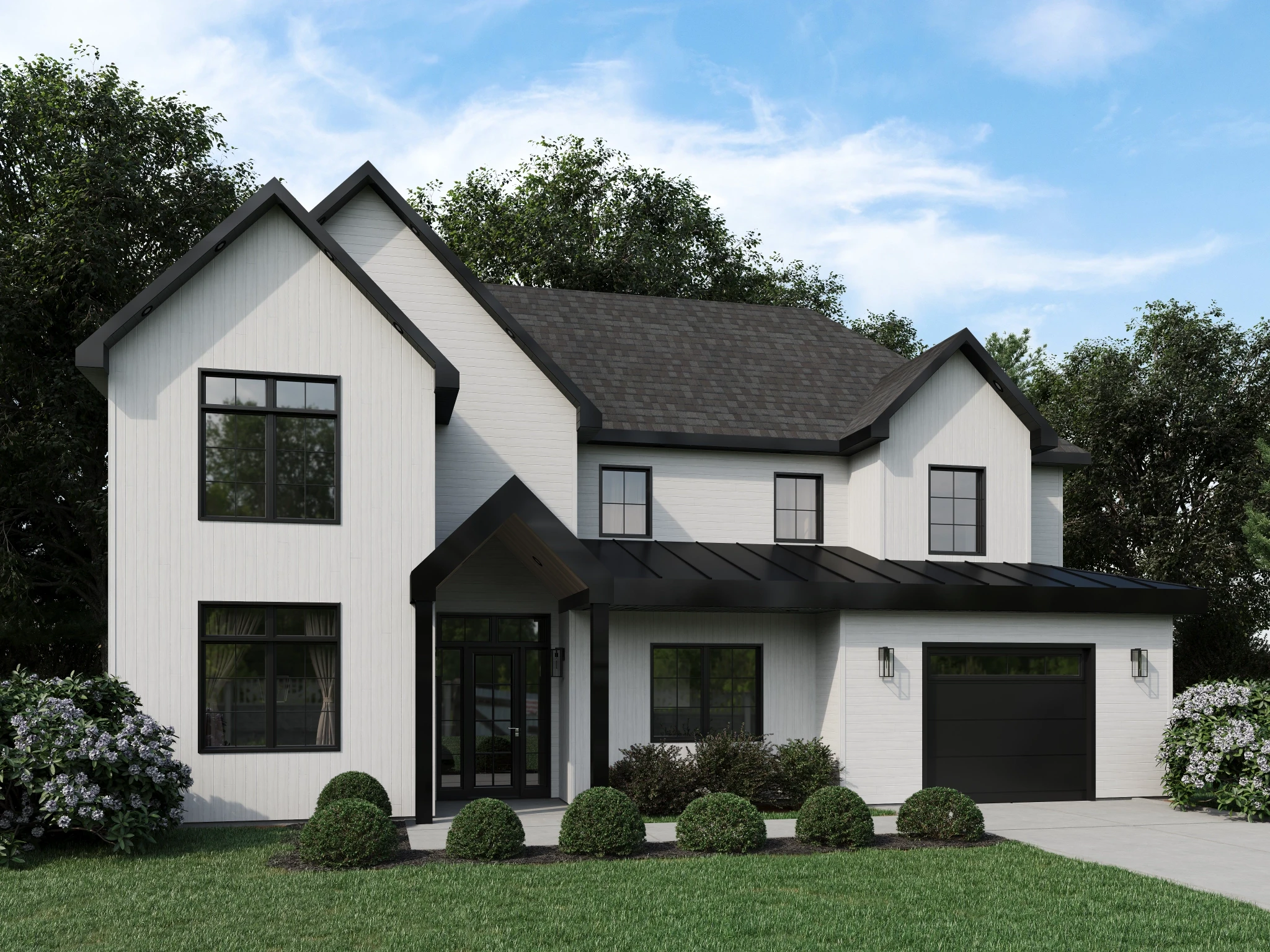 Aluzion Birch Metal Siding Wall Cladding visualization by Aluzion