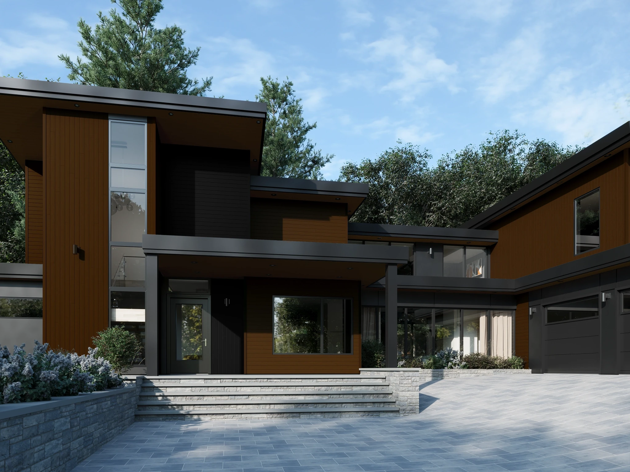 Aluzion Jatoba / Solid Metal Siding Wall Cladding visualization by Aluzion