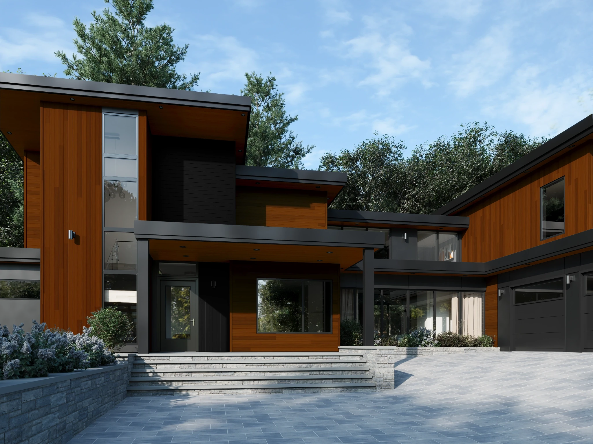 Aluzion Makore Metal Siding Wall Cladding visualization by Aluzion