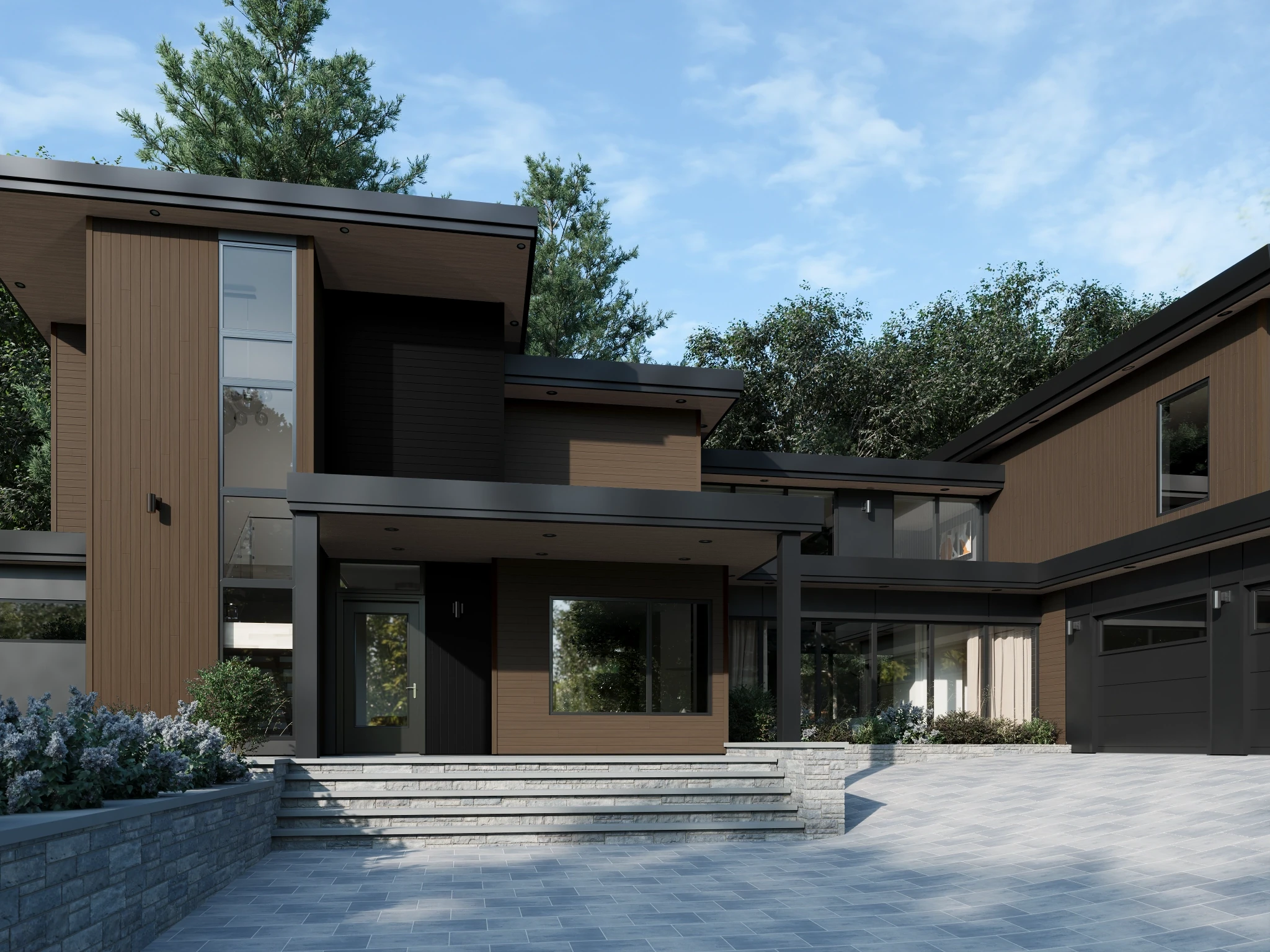 Aluzion Willow / Solid Metal Siding Wall Cladding visualization by Aluzion