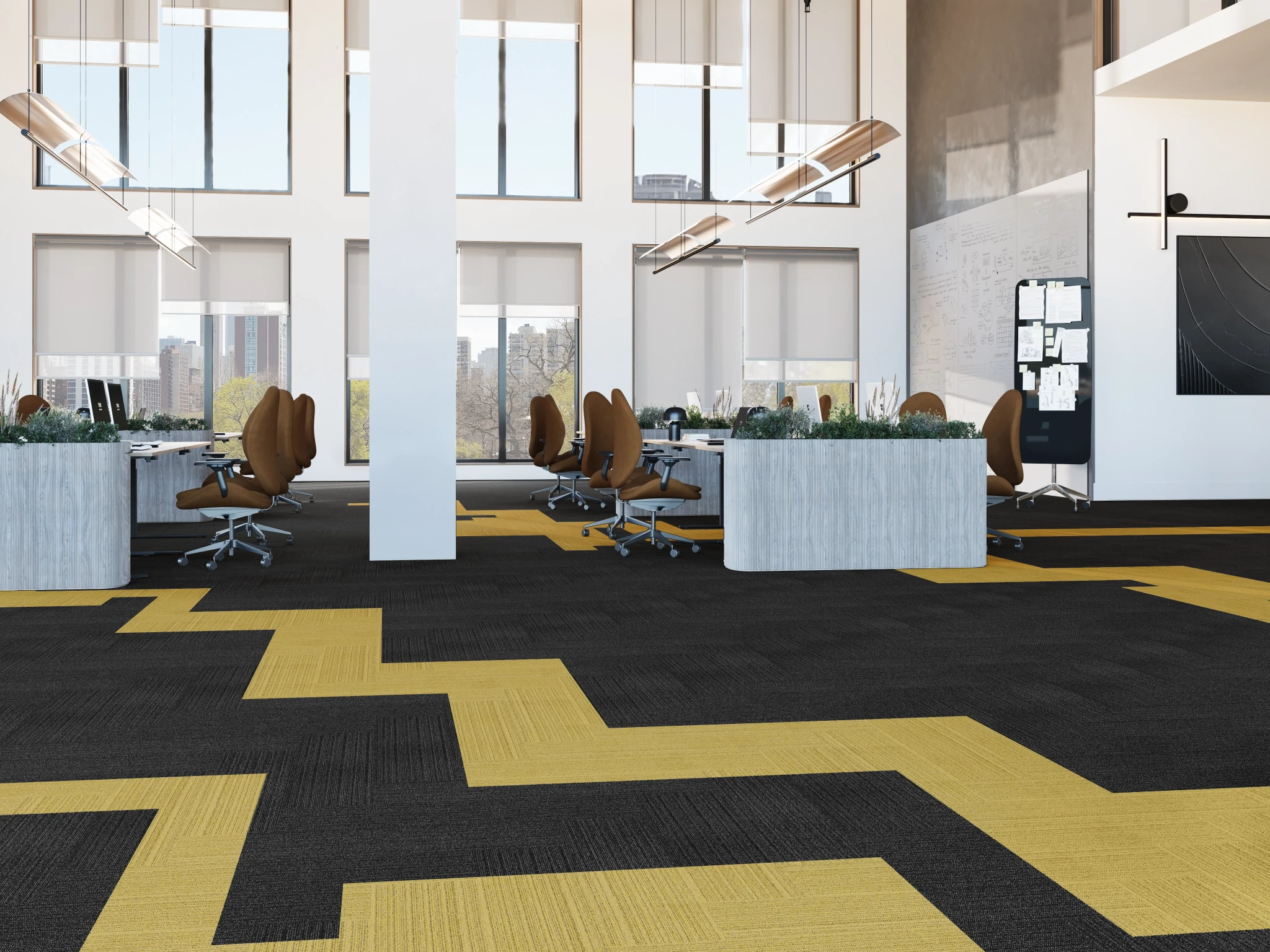 Etoffe 40238 Marant 10214 Modular Carpet Flooring visualization by Venture Carpets