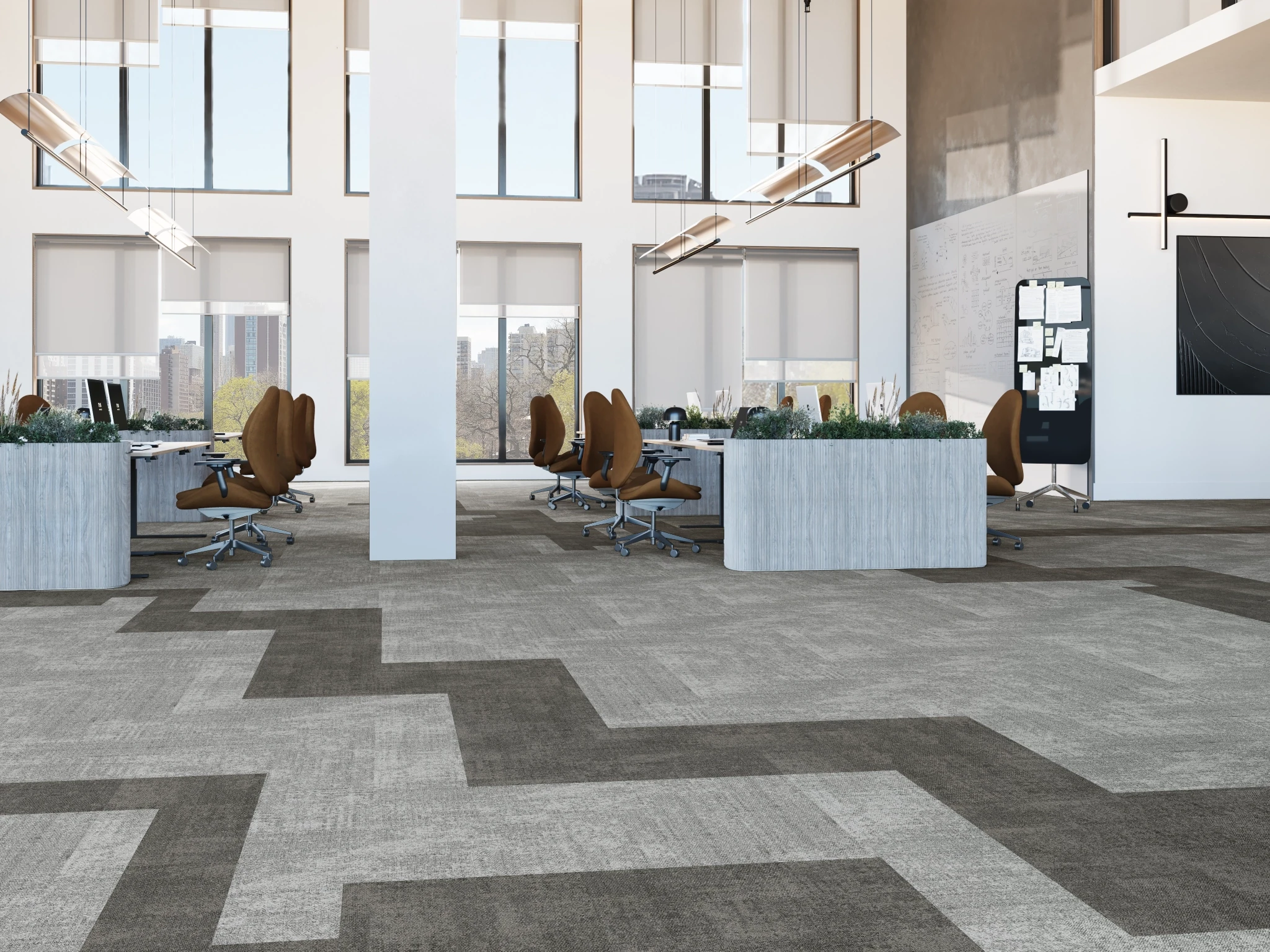 Lucide 40230 Murmure 10209 Modular Carpet Flooring visualization by Venture Carpets