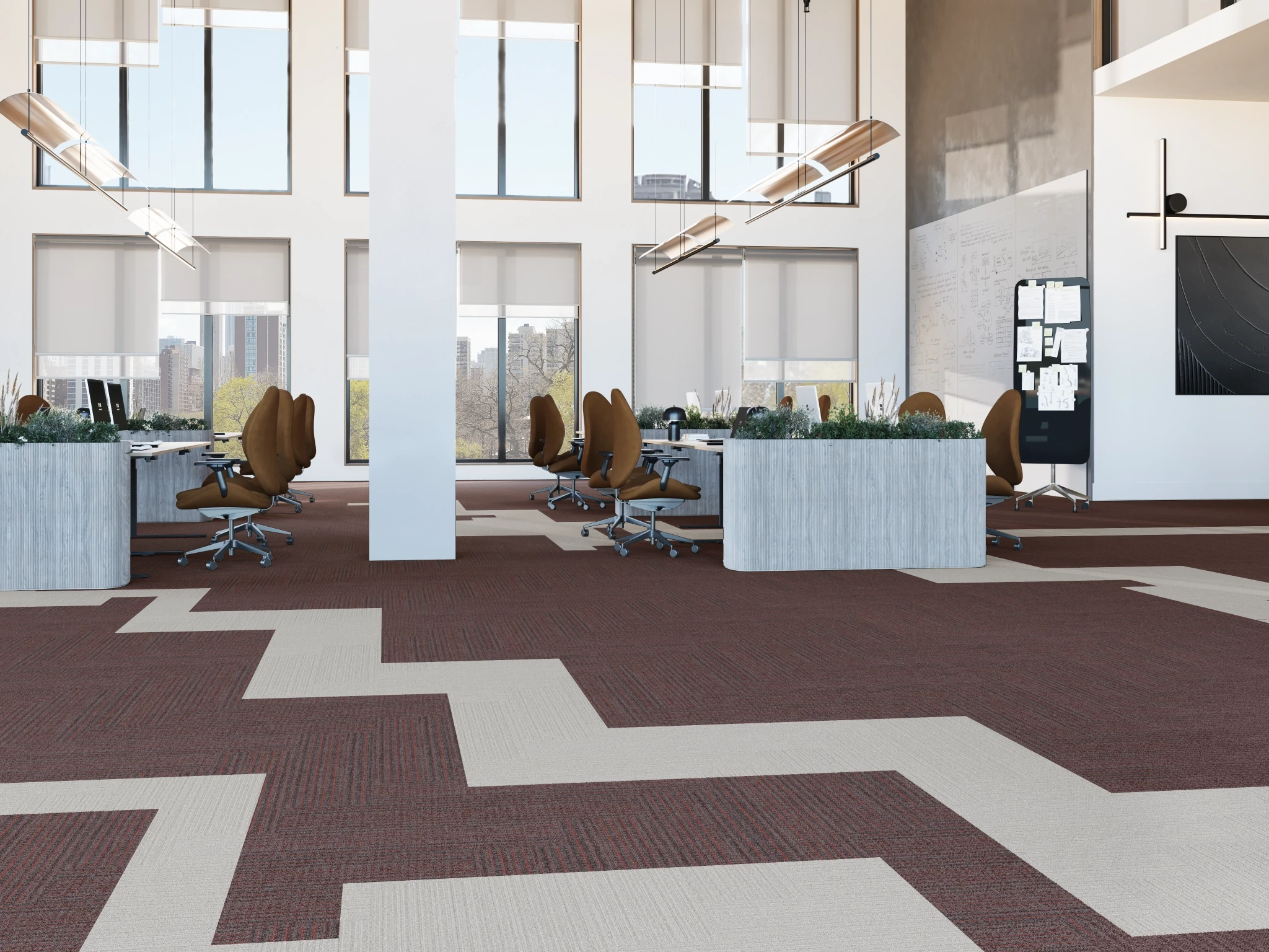 Textile 40239 Cerutti 15484 Modular Carpet Flooring visualization by Venture Carpets