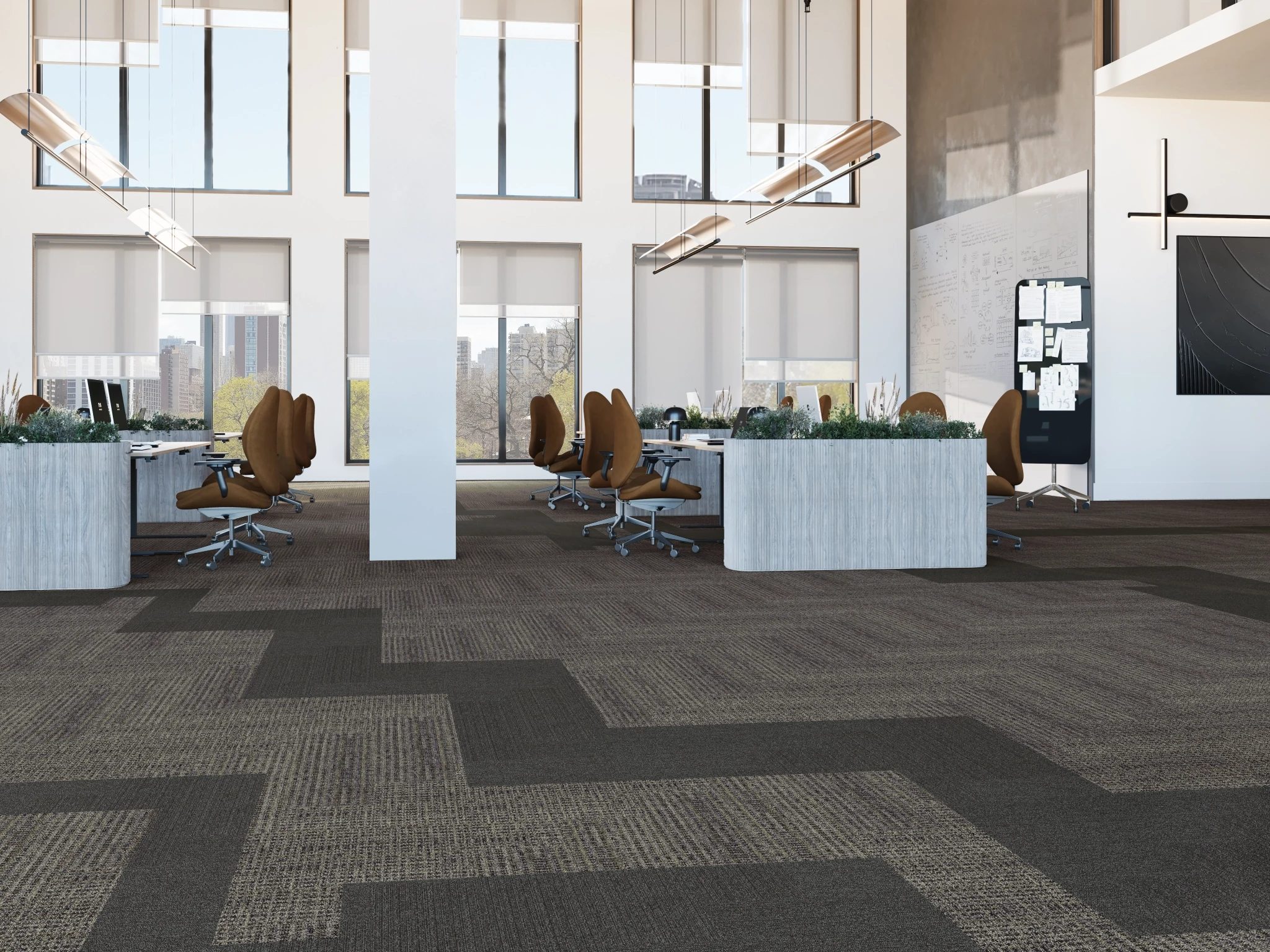 Textile 40239 Westwood 60145 Modular Carpet Flooring visualization by Venture Carpets