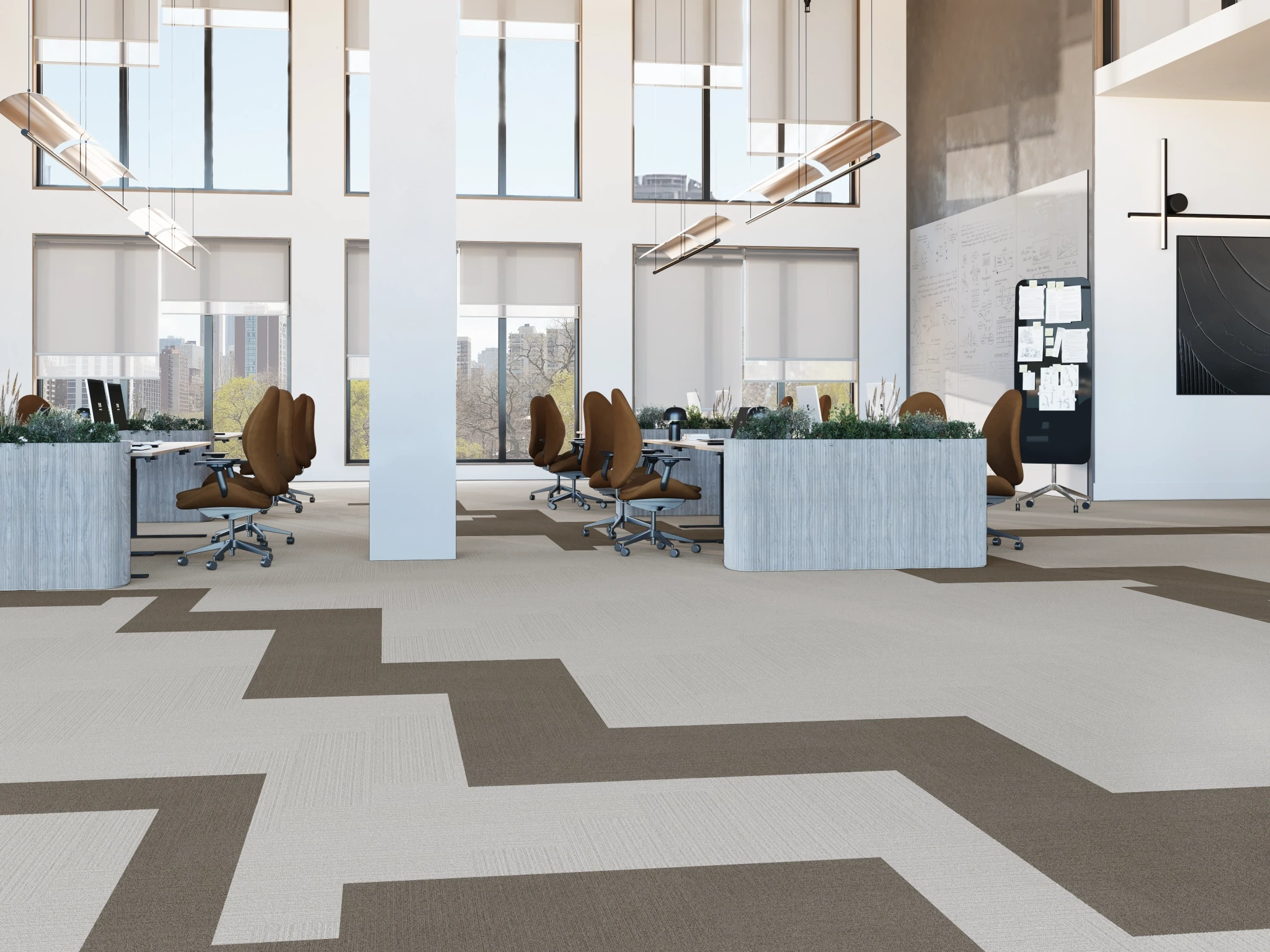 Etoffe 40238 Paquin 10216 Modular Carpet Flooring visualization by Venture Carpets