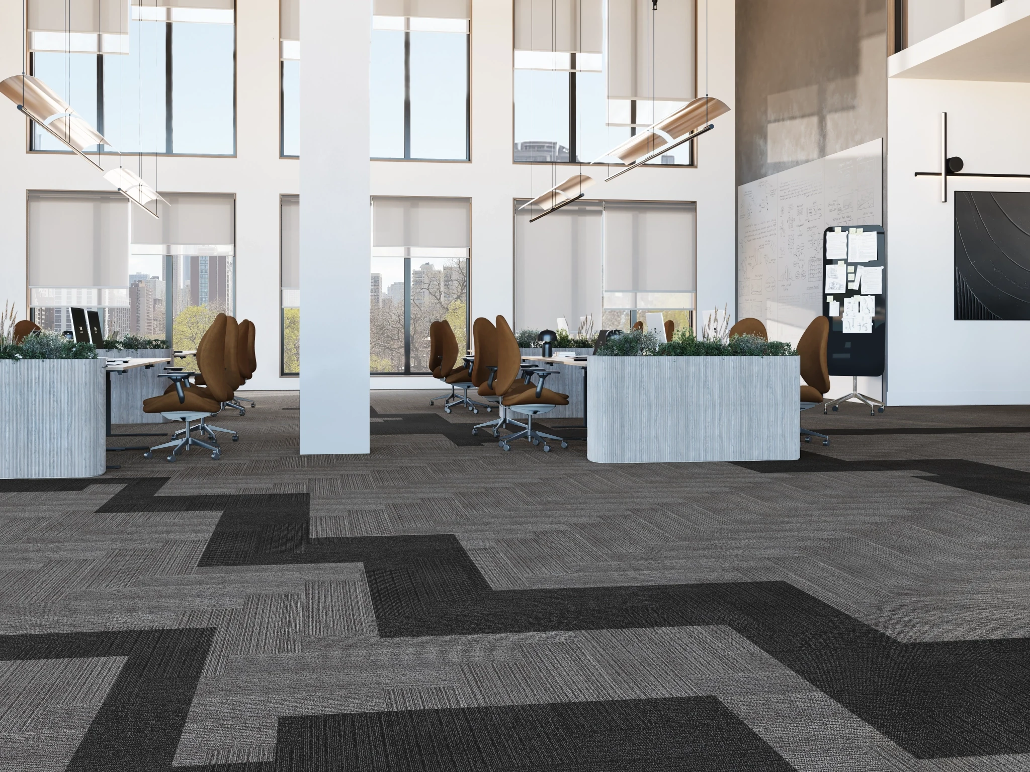 Etoffe 40238 Poiret 75226 Modular Carpet Flooring visualization by Venture Carpets