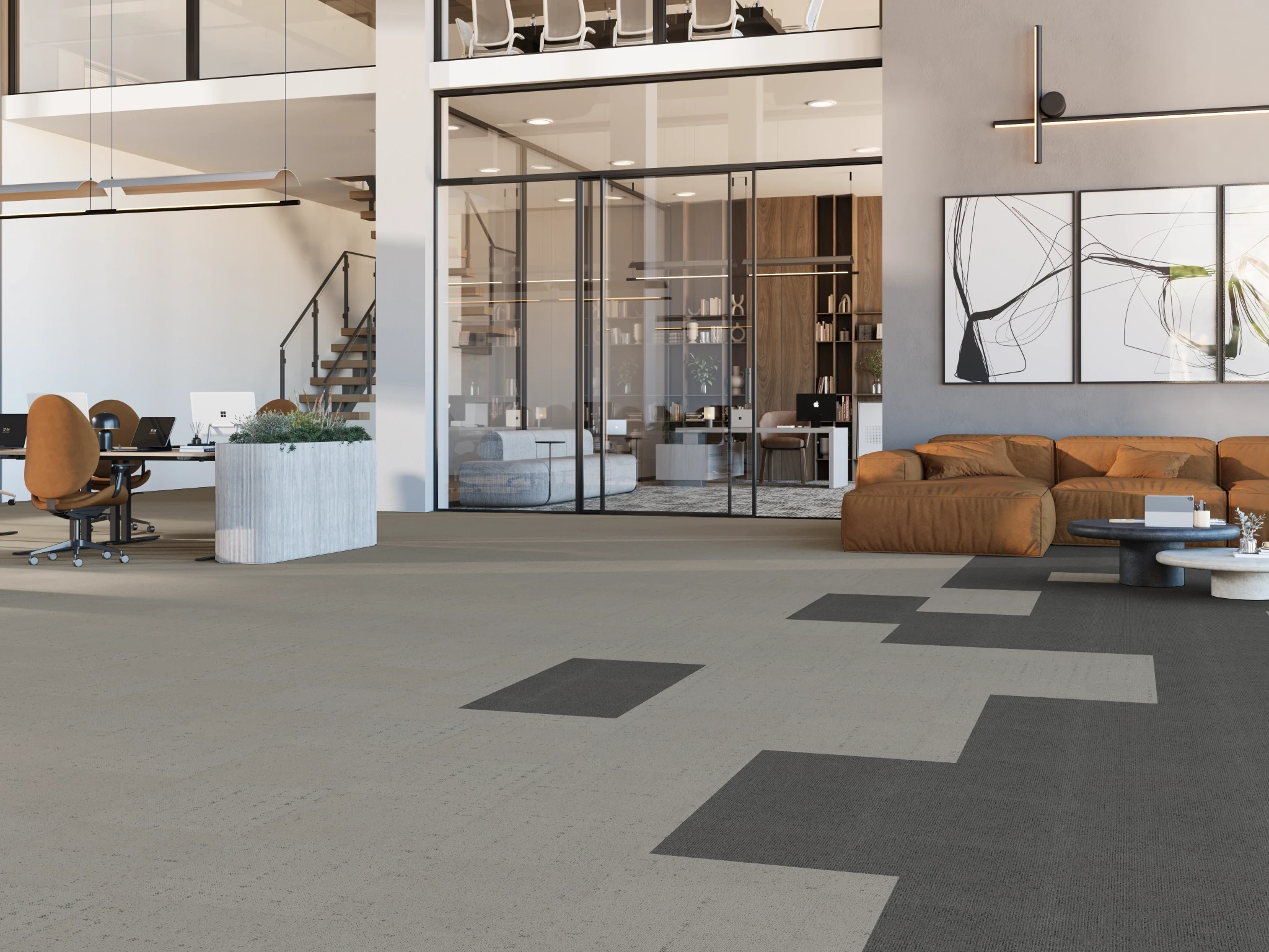 Astral 40260 Exploration 10268 Modular Carpet Flooring visualization by Venture Carpets
