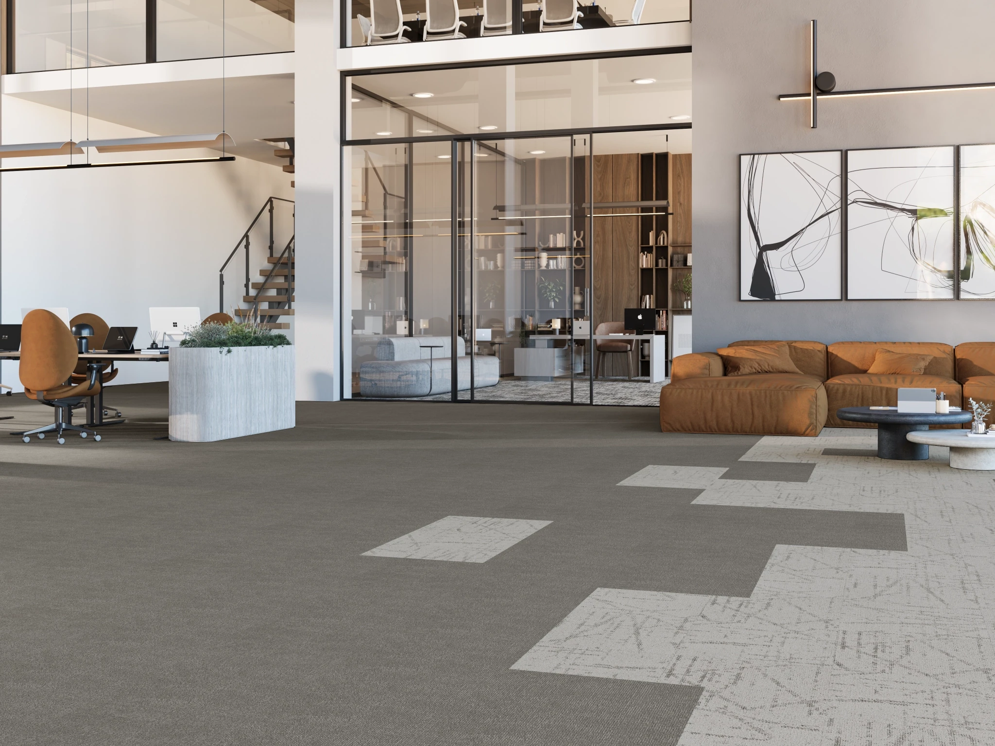Pur 40229 Vision 15466 Modular Carpet Flooring visualization by Venture Carpets