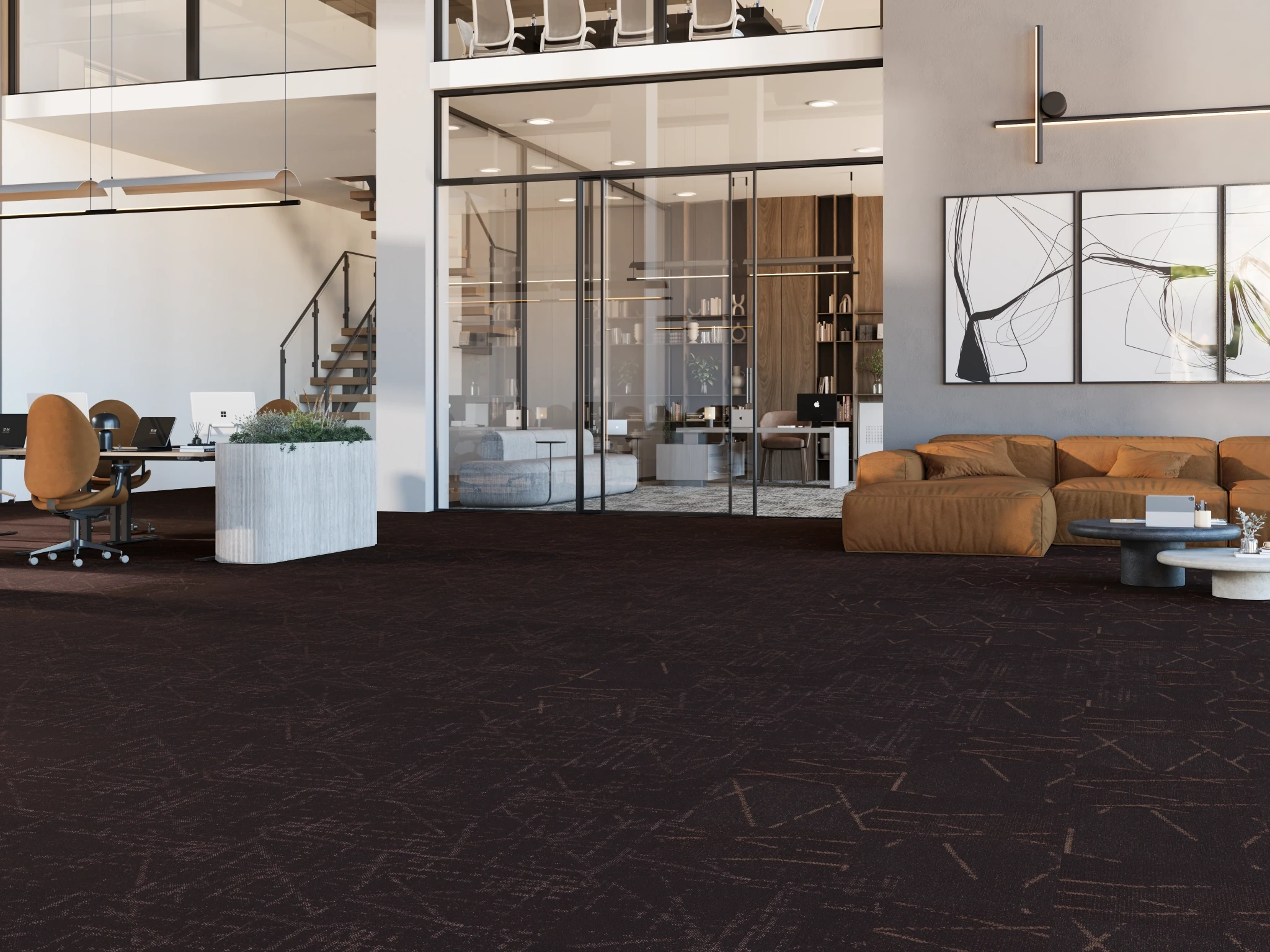Sirius 40262 Matière 50336 Modular Carpet Flooring visualization by Venture Carpets