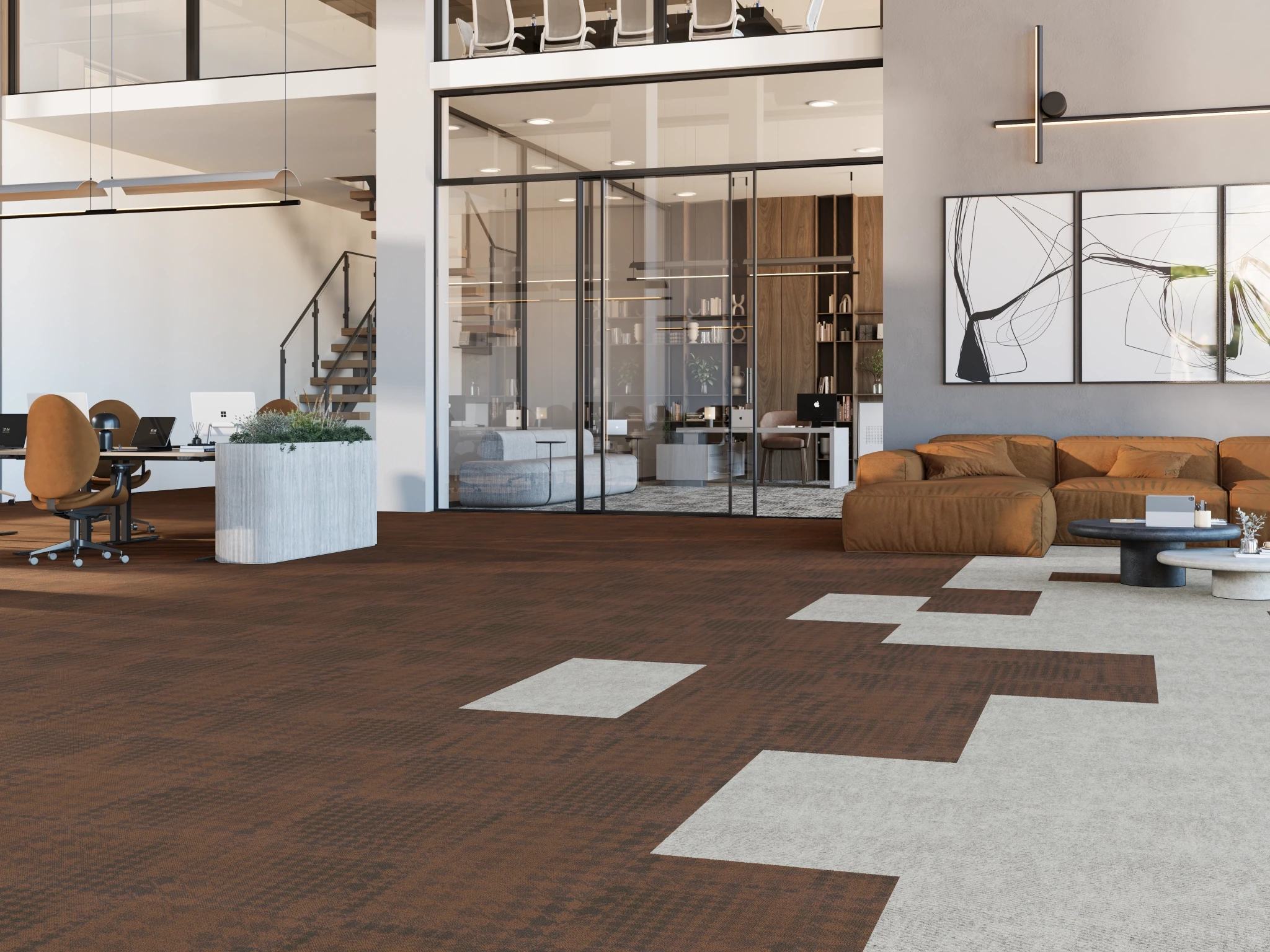 Visualisation de Pied de poule 40237 Nina 40082 Revêtement de sol par Venture Carpets
