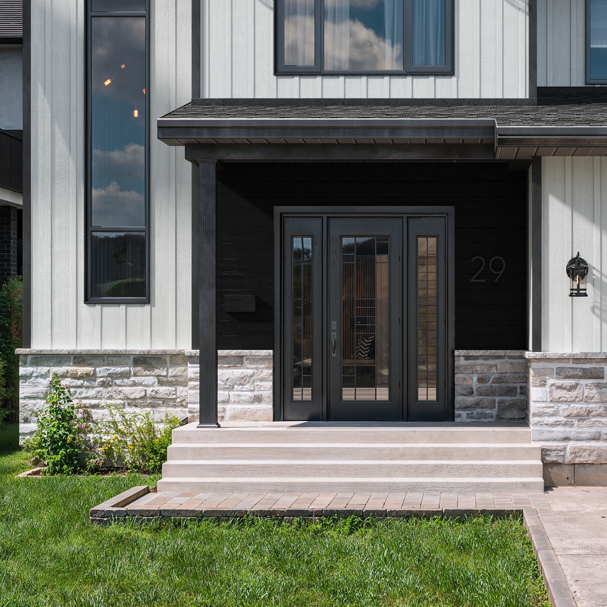 GOODSTYLE 2.0 - Black 6" Engineered Wood Lap Siding Wall Cladding visualization by Goodfellow