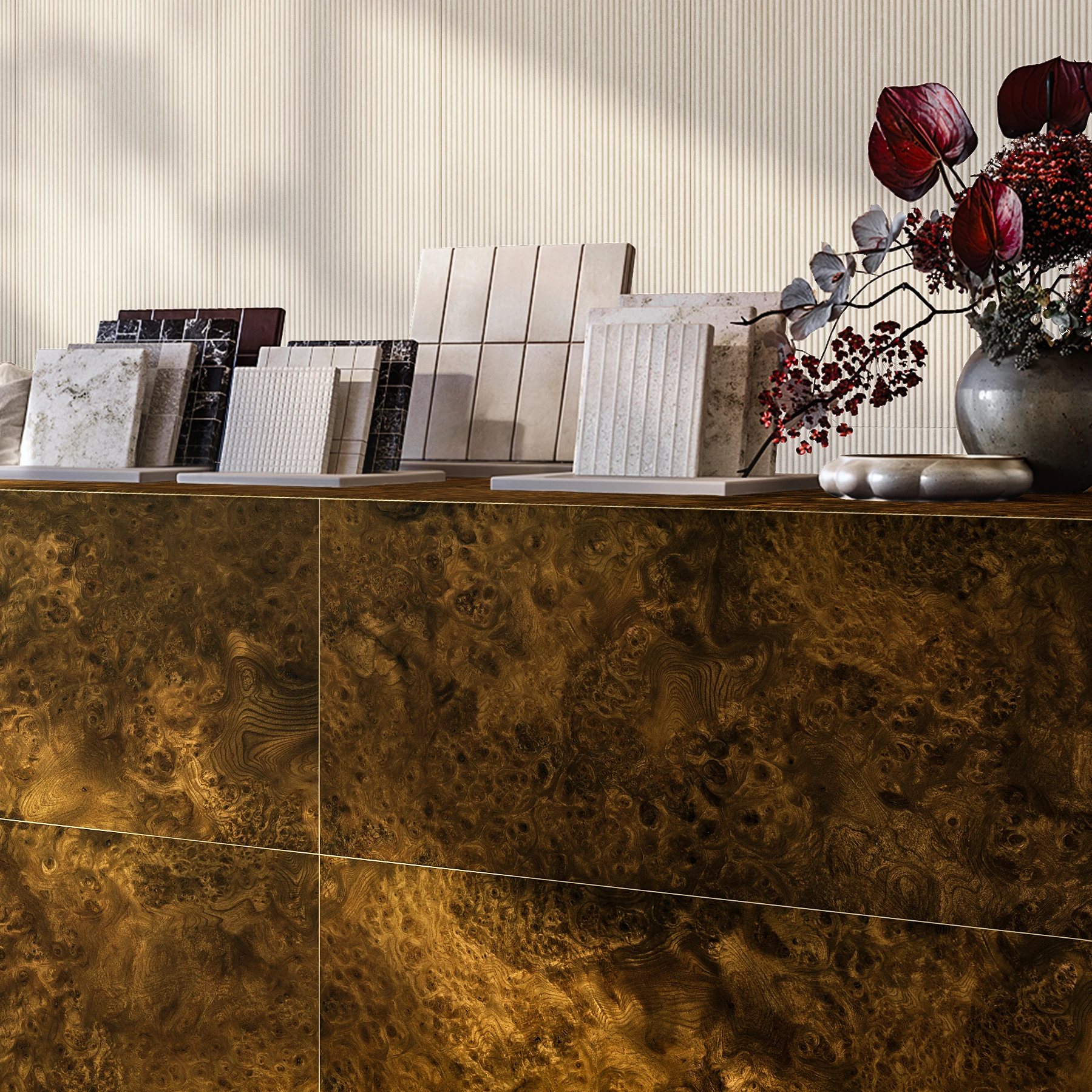 Rad Mid Porcelain Tile (24x48) Interior Wall Cladding visualization by Arta Ceramic