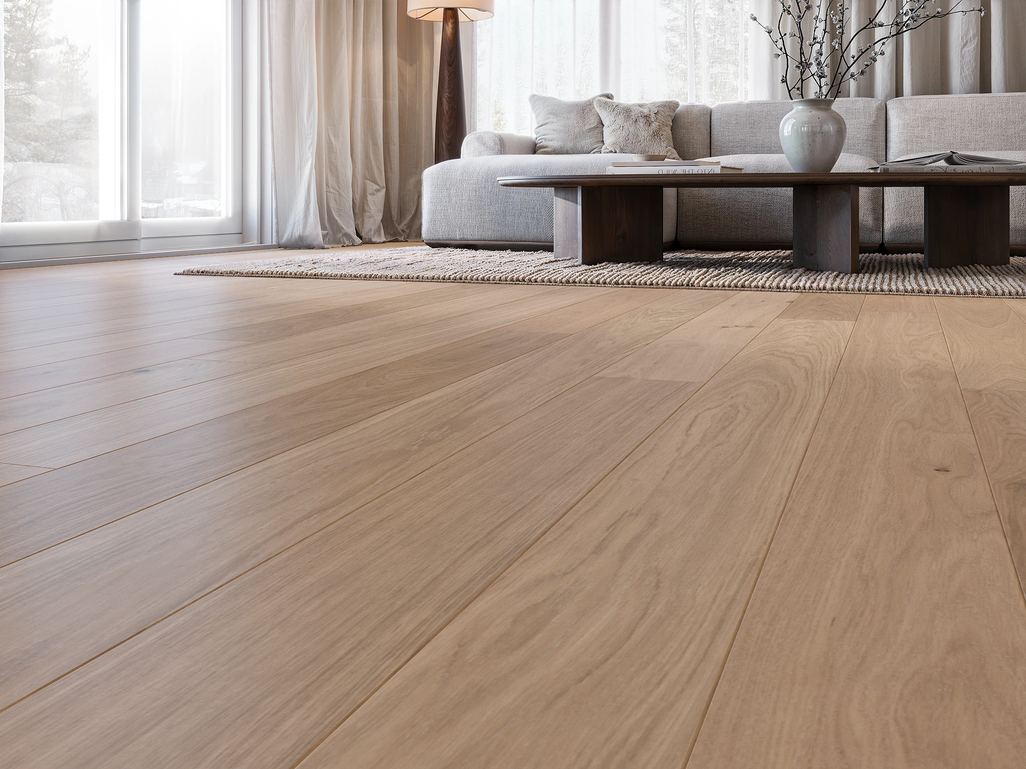 Viken 310020 - Misty White Engineered Wood Floor Flooring visualization by Goodfellow