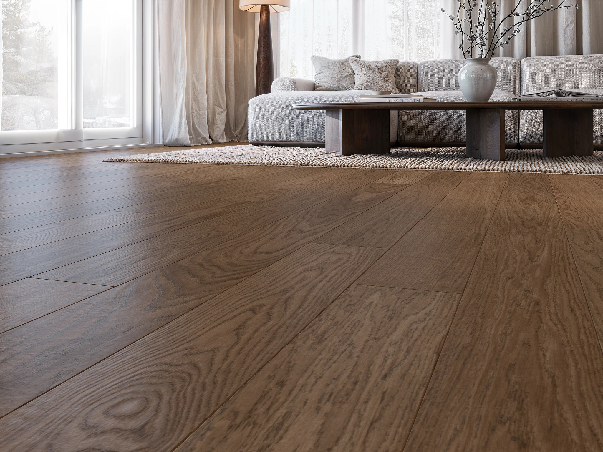 Viken 310023 - Terra Brown Engineered Wood Floor Flooring visualization by Goodfellow