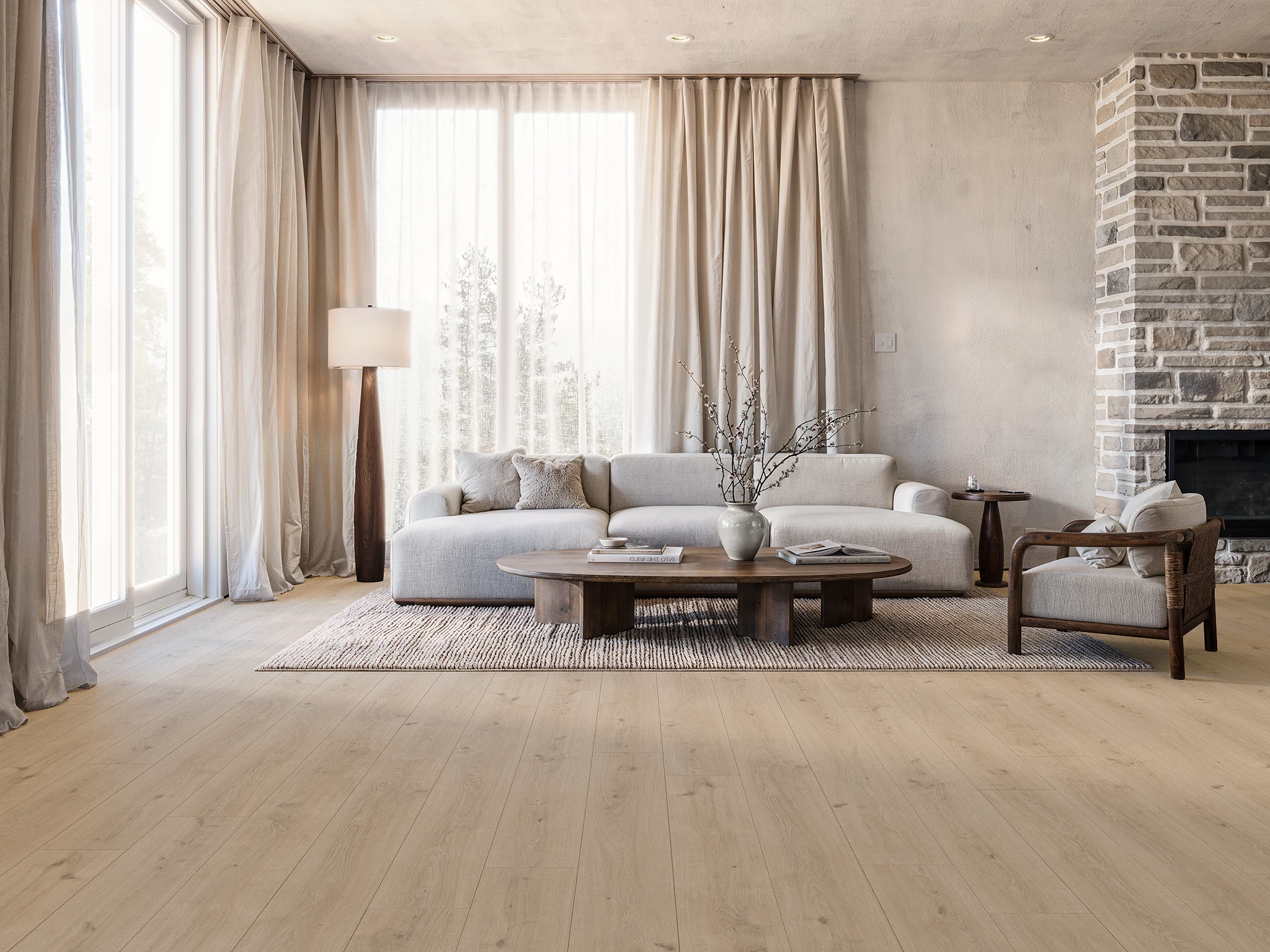 Titan - Seefeld Cream Laminate Floor Indoor Flooring visualization by Planchers 1867