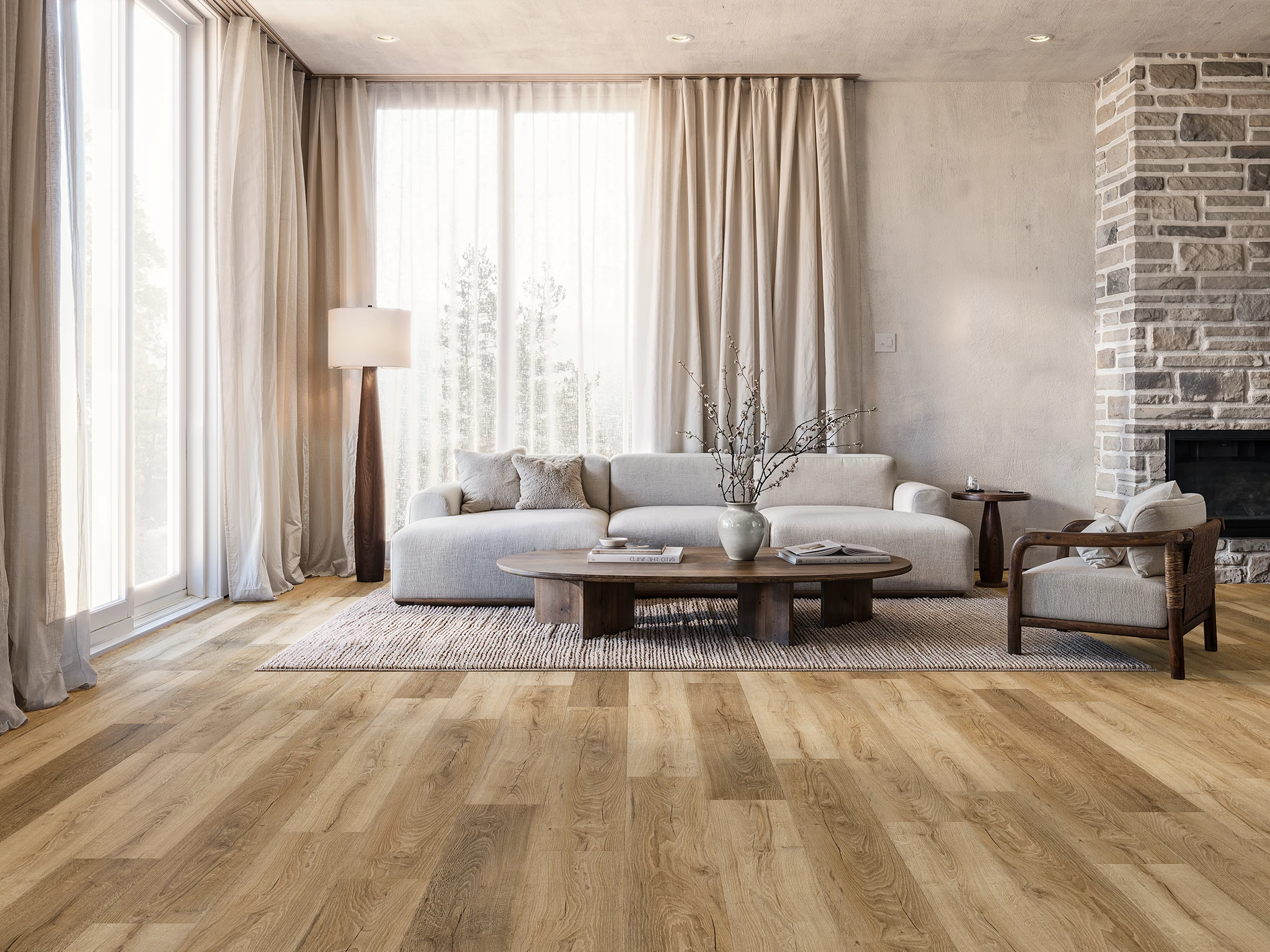 Visualisation de Authentic Horizon - Livingston Naturel Couvre-plancher intérieur par Planchers 1867