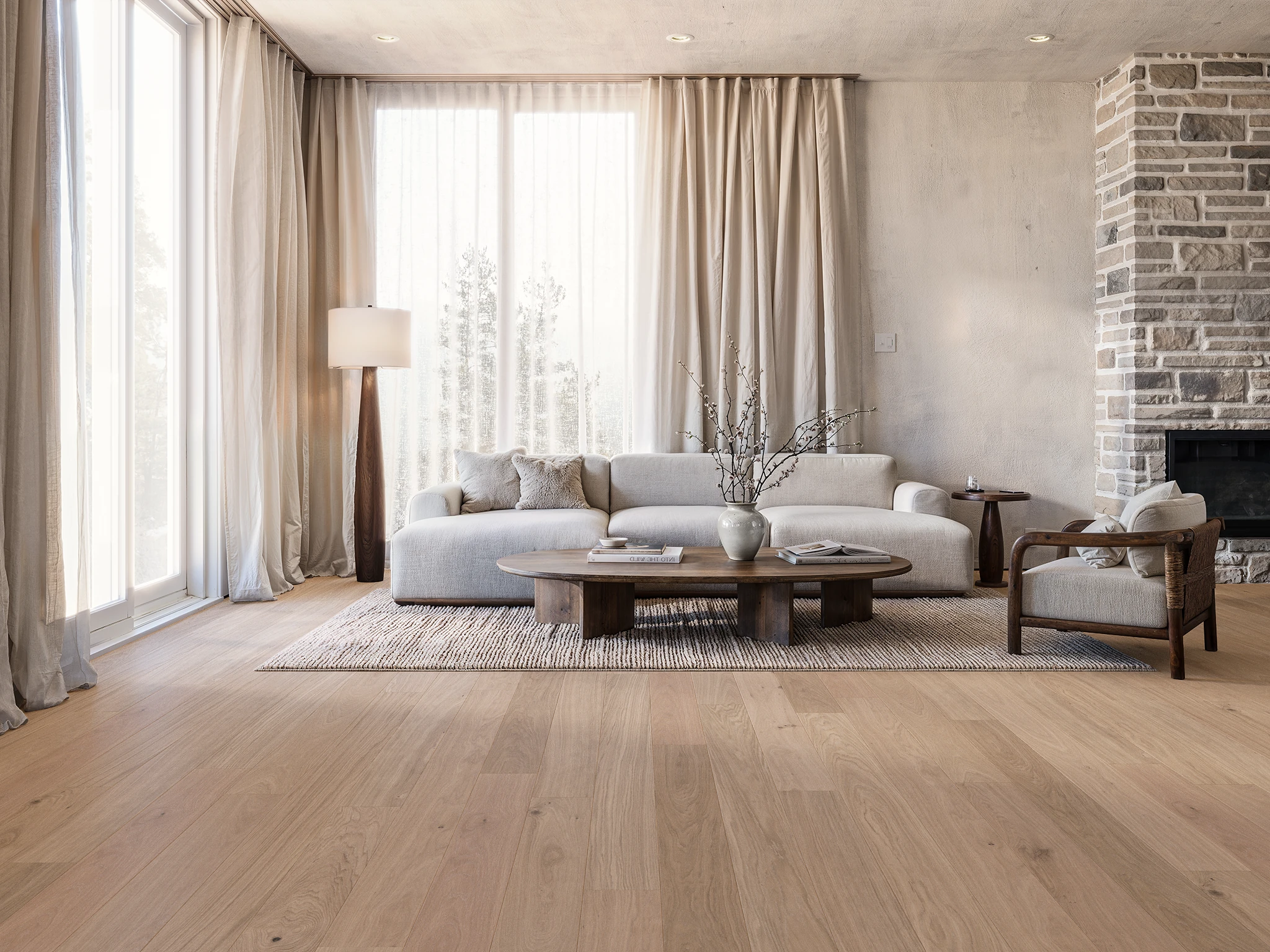Viken 310020 - Misty White Engineered Wood Floor Flooring visualization by Goodfellow