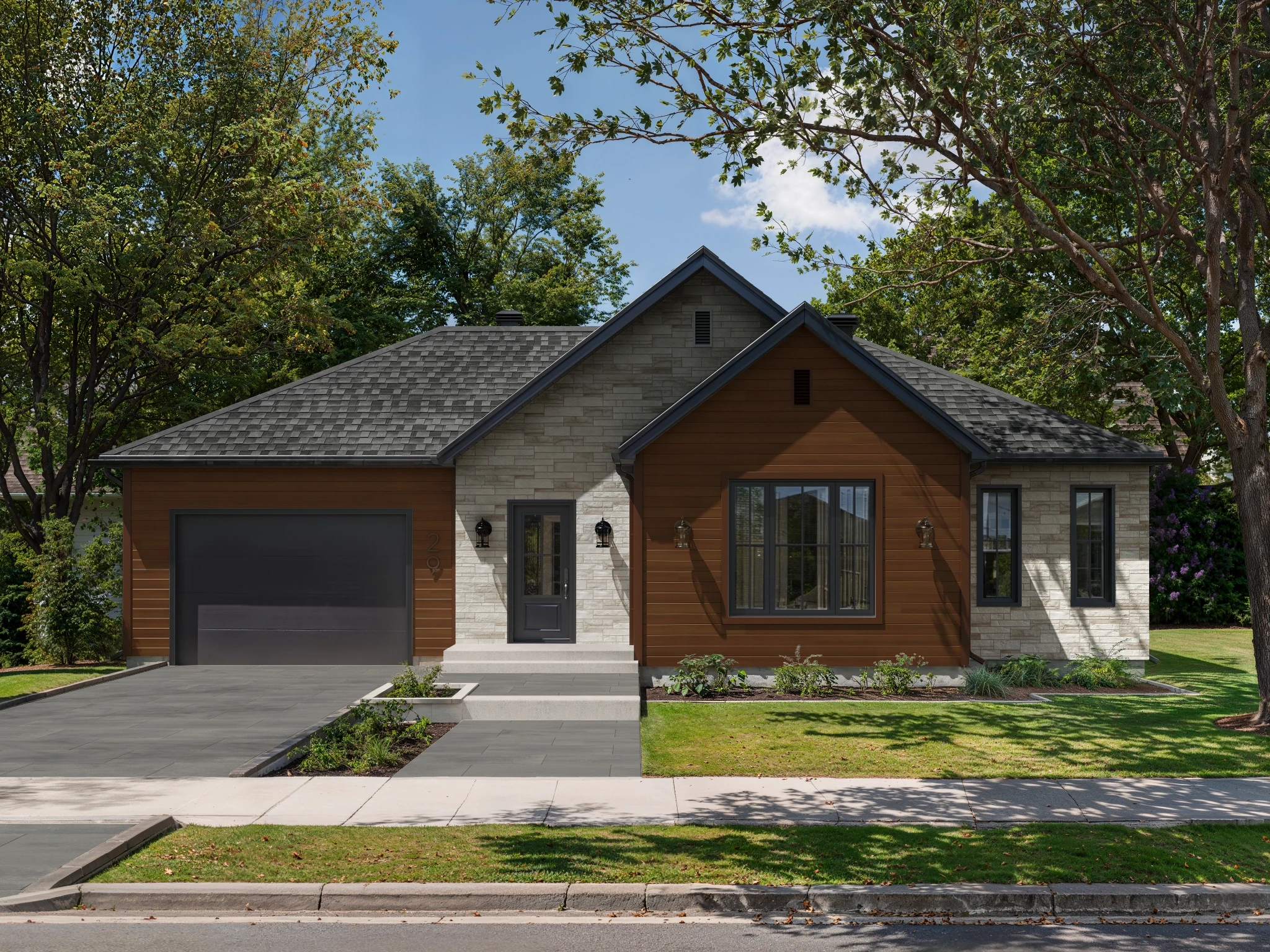 Tiago - Bark Exterior Ceiling and Soffit visualization by Rialux