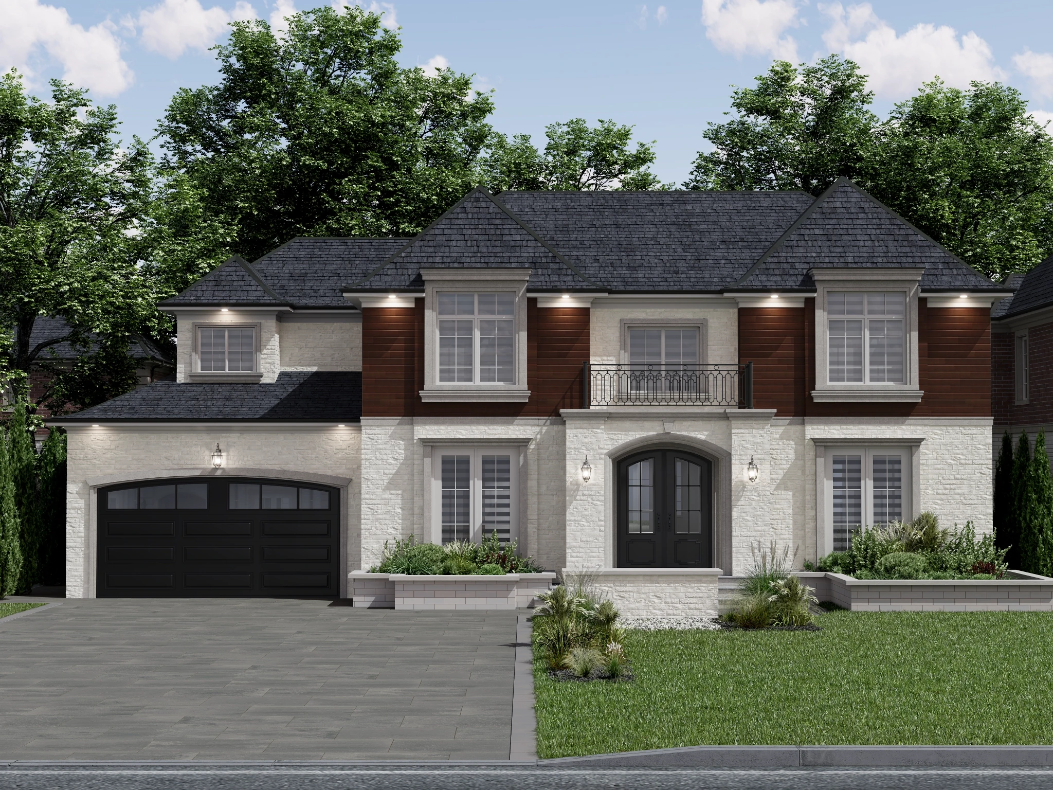 Timberland - Bark  Exterior Ceiling and Soffit visualization by Rialux