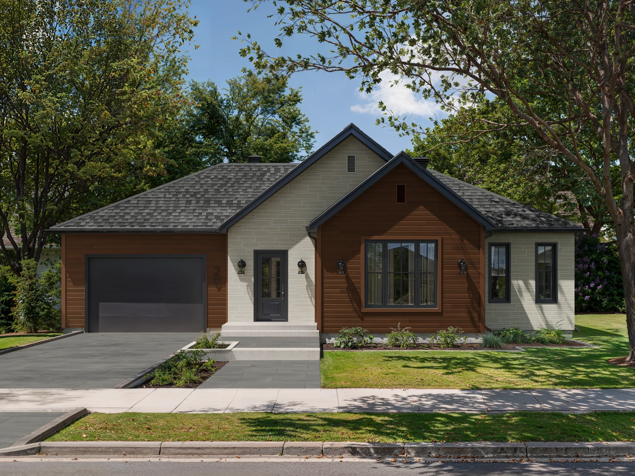 Timberland - Bark  Exterior Ceiling and Soffit visualization by Rialux