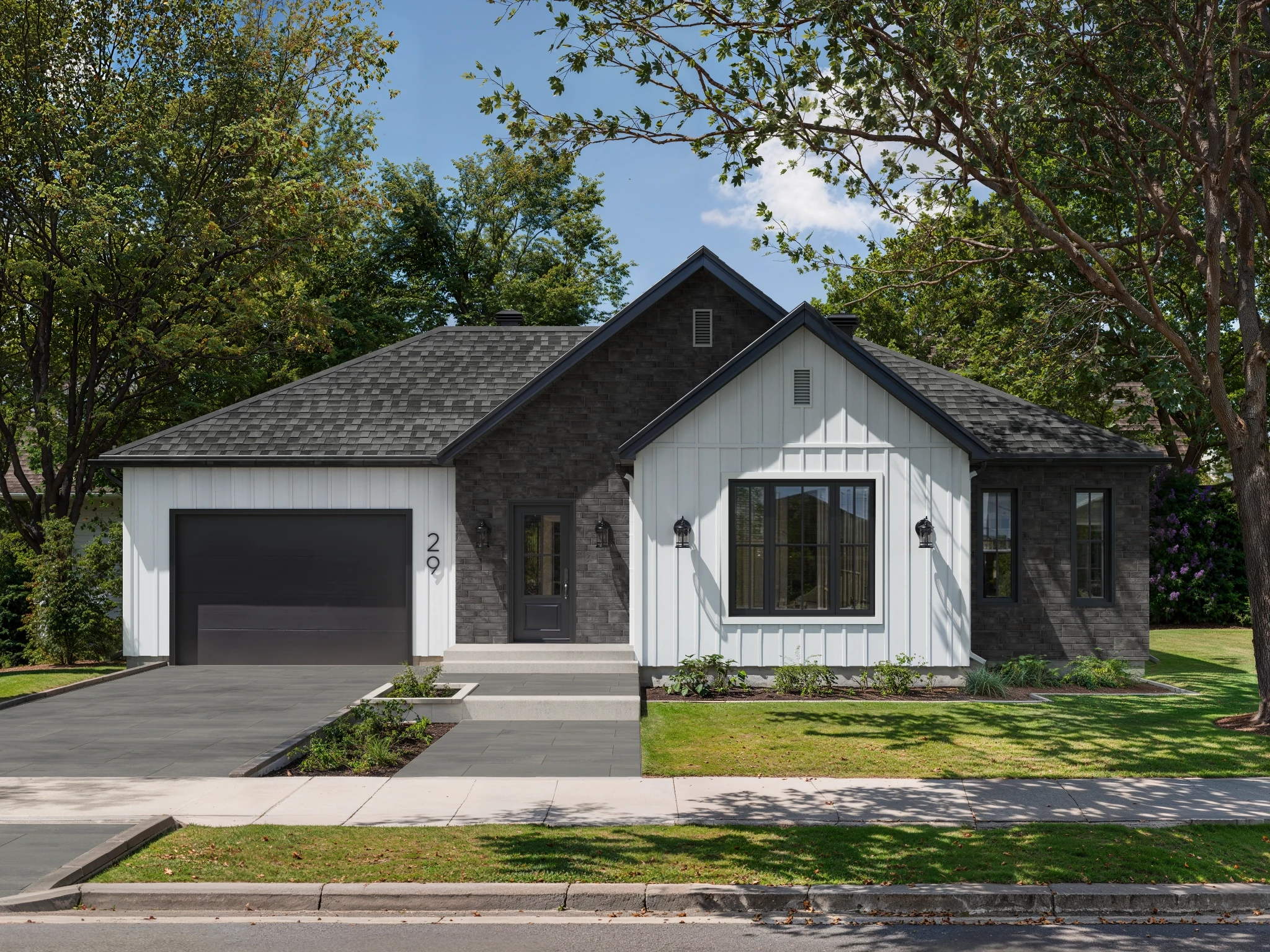 Bolton - Birch Exterior Wall Cladding visualization by Rialux