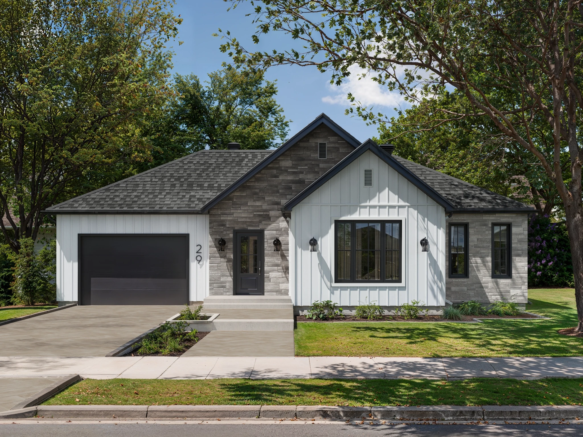 Bolton - Birch Exterior Wall Cladding visualization by Rialux